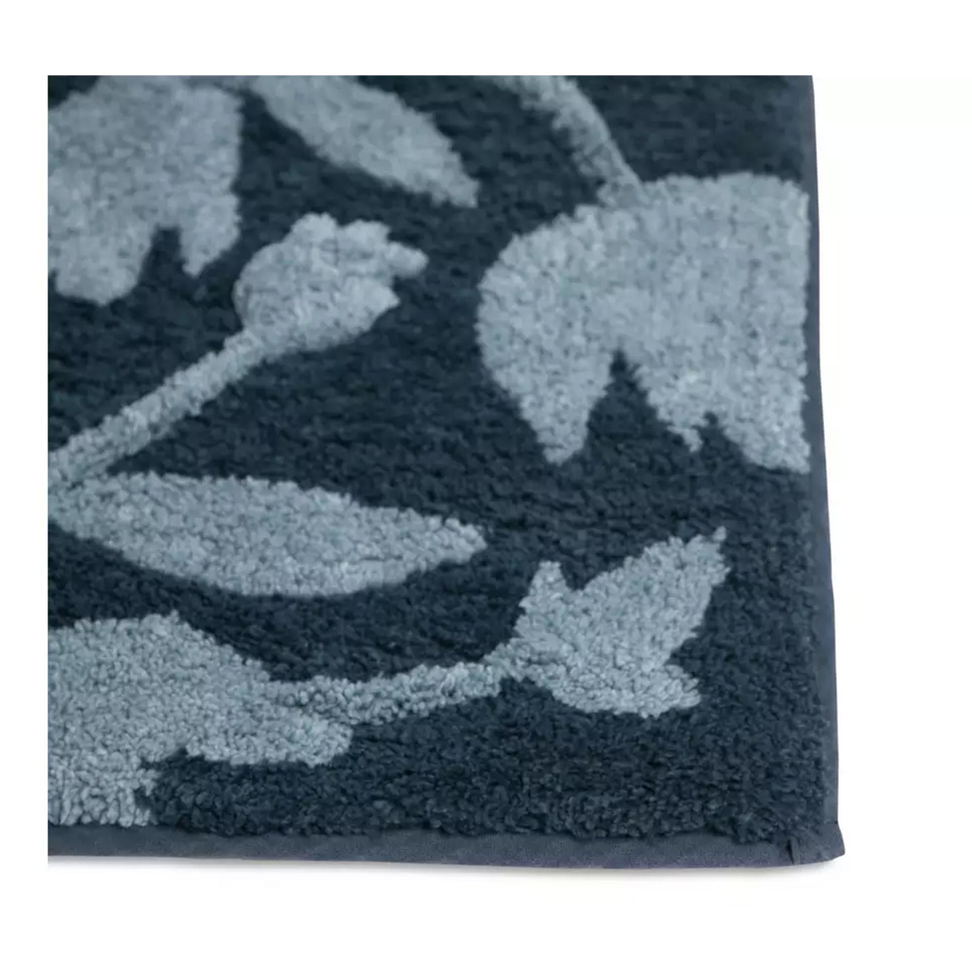 Habitat Botanical Bath Mat - Navy thumbnail 2