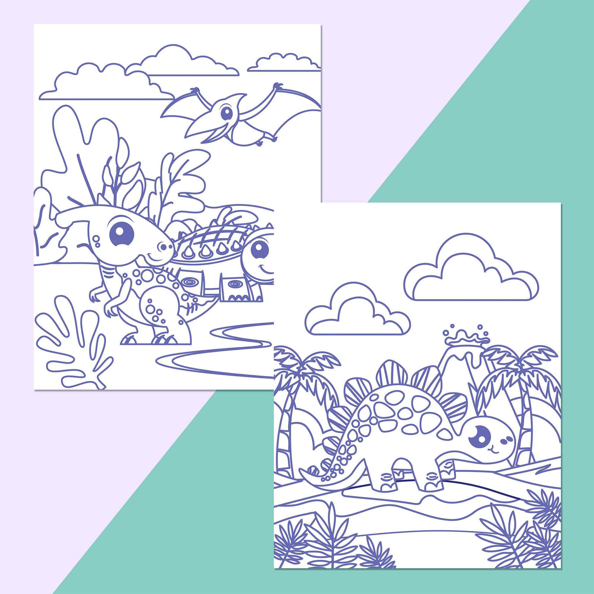 Colour Me Magnets Dinosaurs Book thumbnail 3