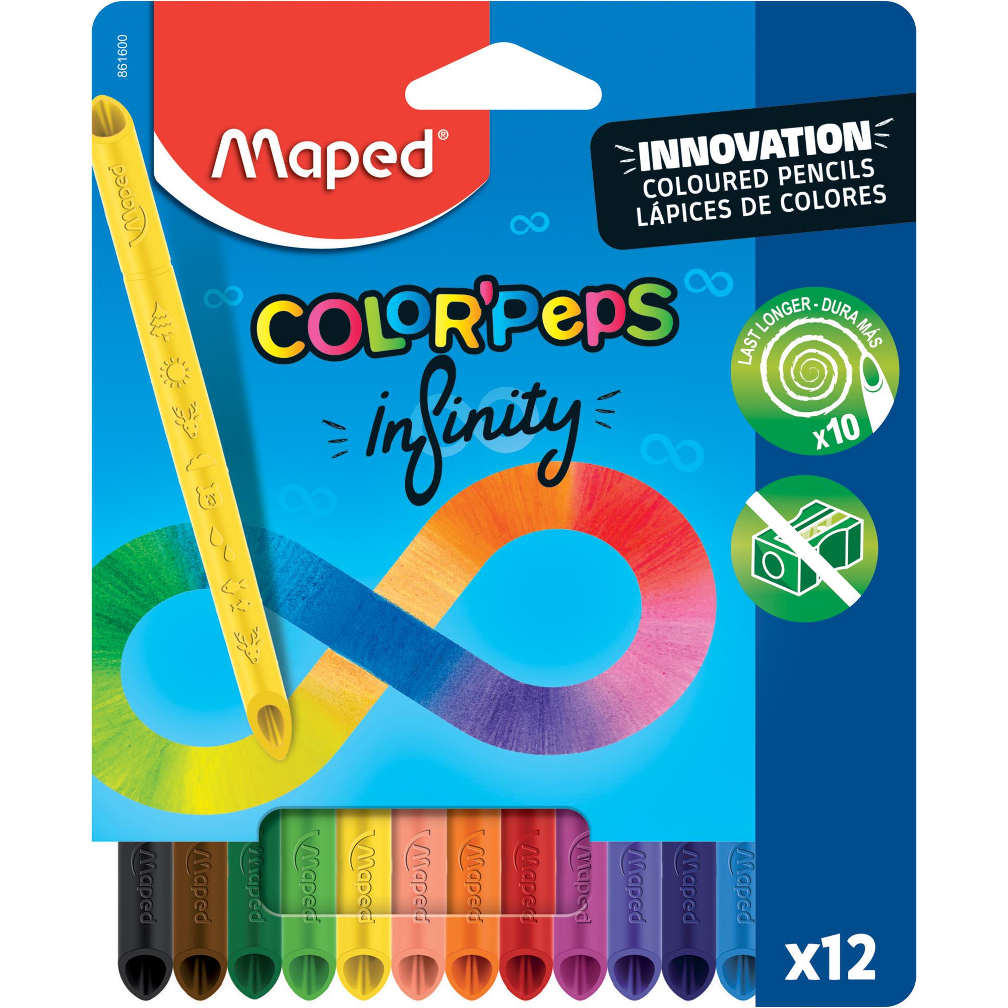 Maped Pack of 12 Colorpeps Infinity Pencils