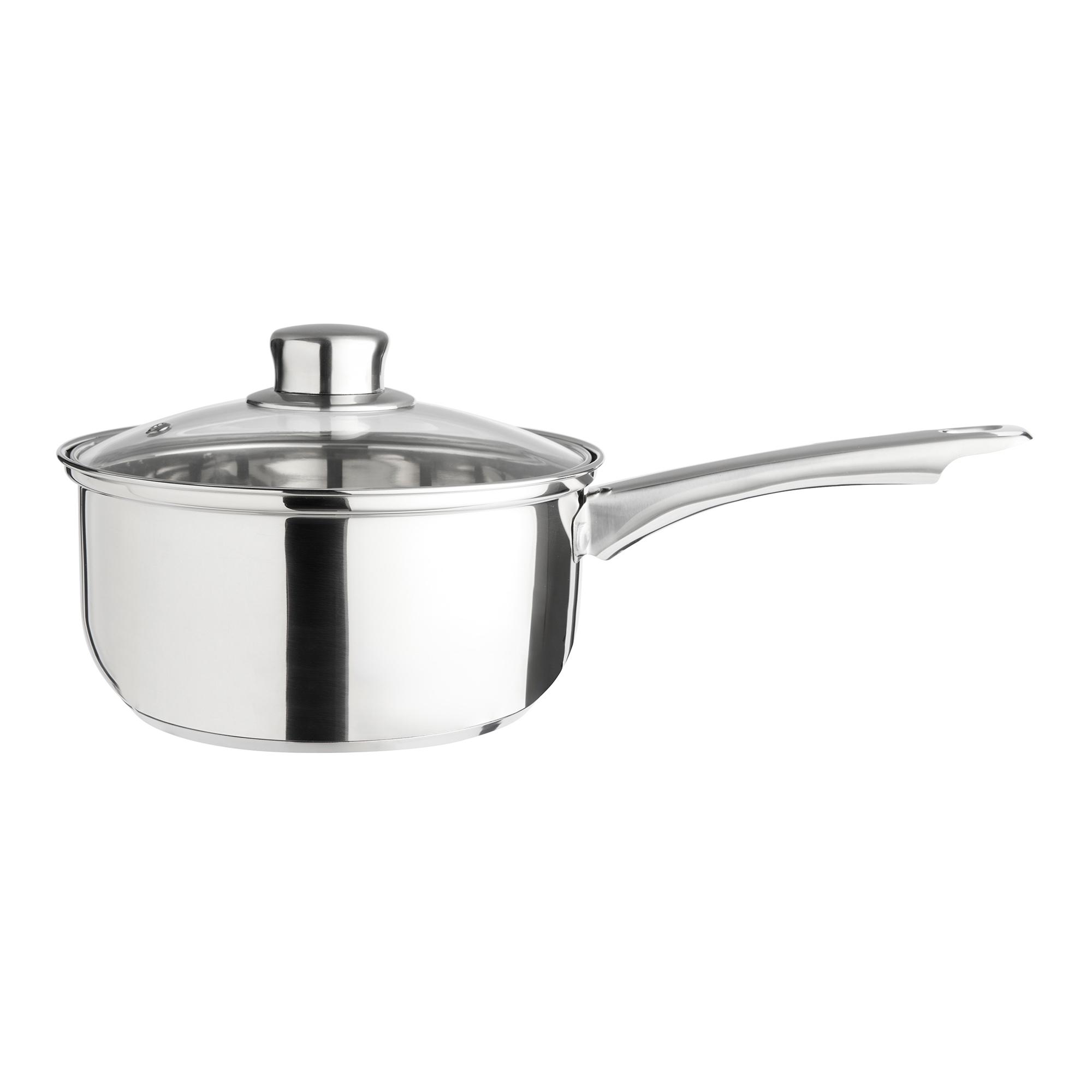 Sainsbury's Home 18cm Stainless Steel Saucepan