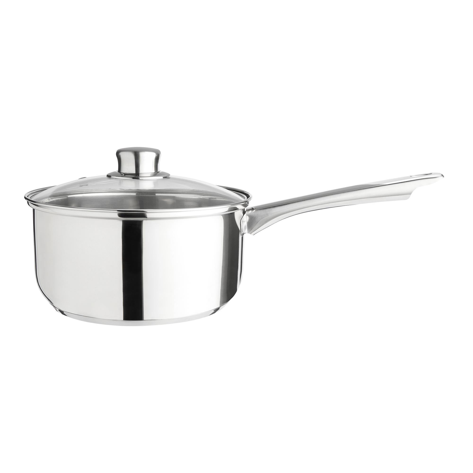 Sainsbury's Home 20cm Stainless Steel Saucepan