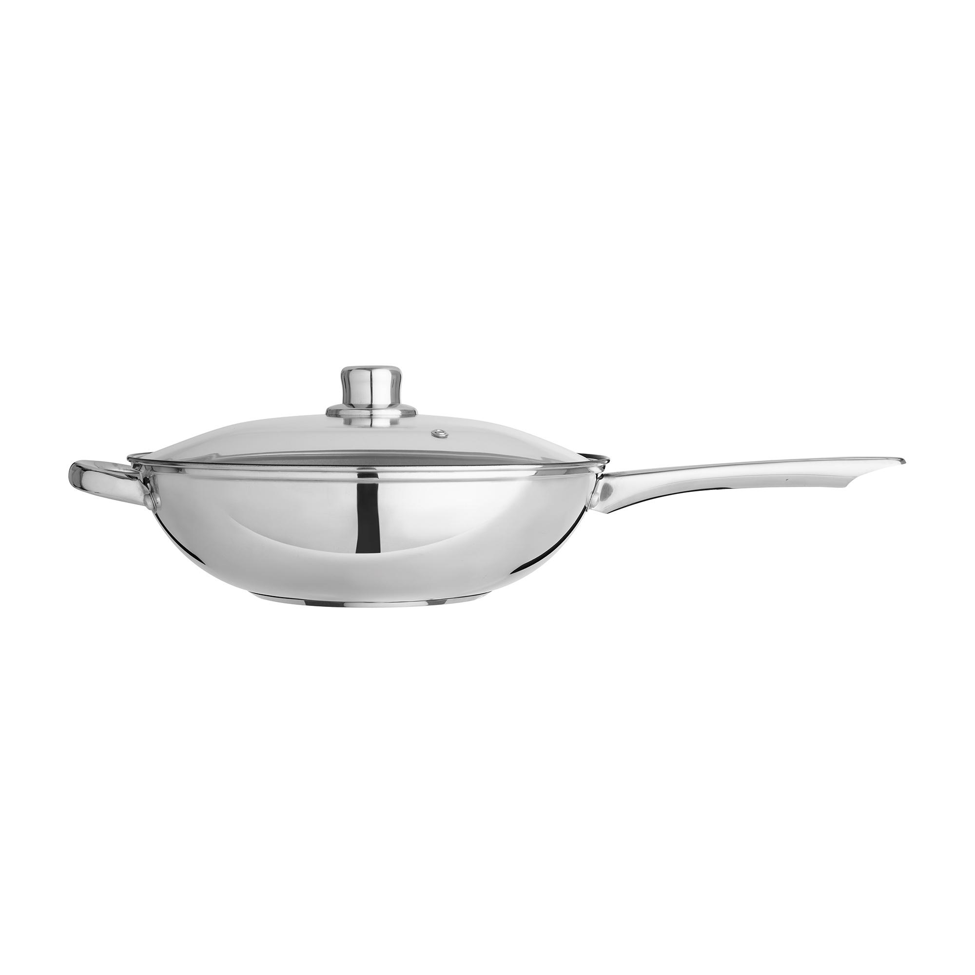 Sainsbury's Home 28cm Stainless Steel Wok