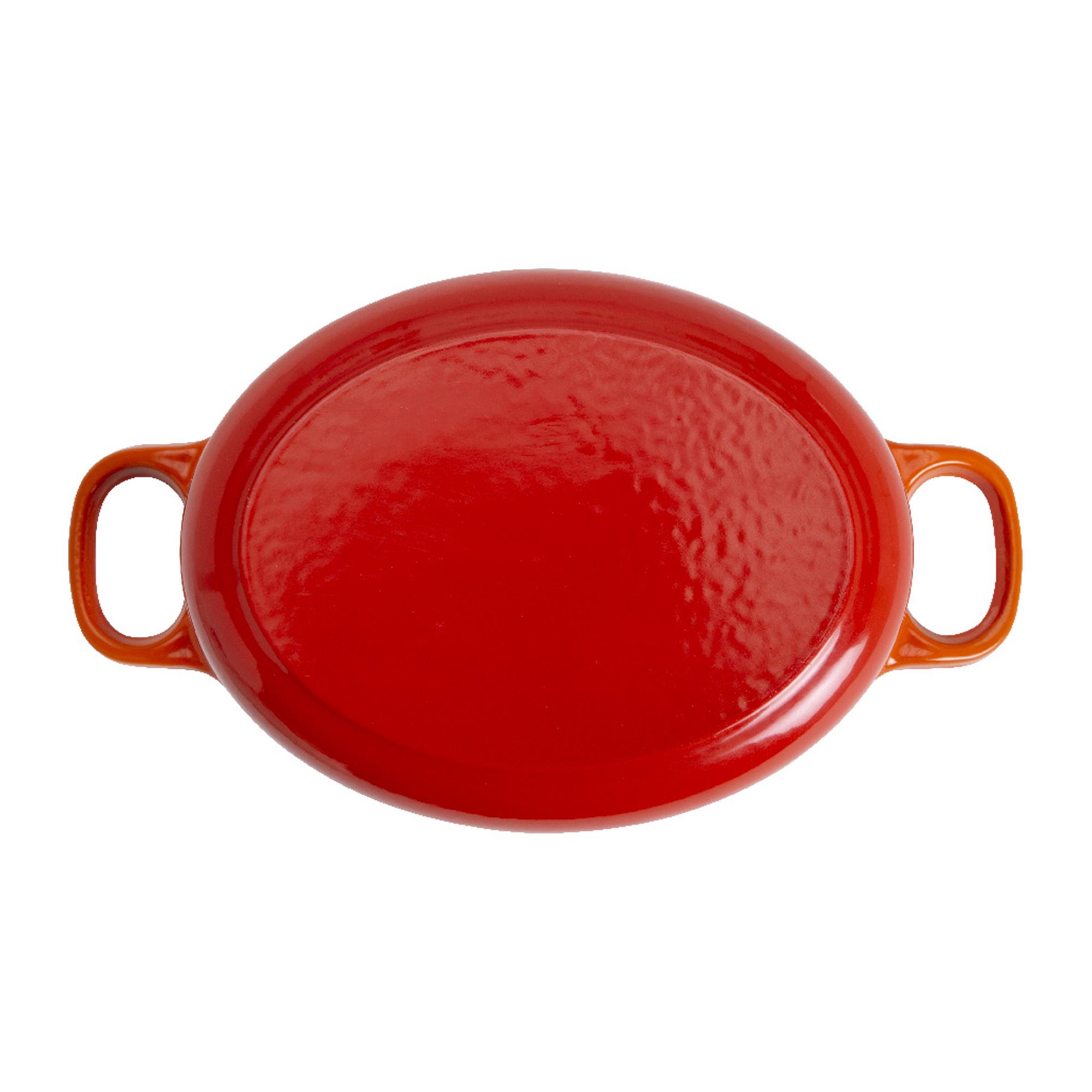 Habitat 4.7 Litre Cast Iron Oval Casserole Dish - Orange thumbnail 5