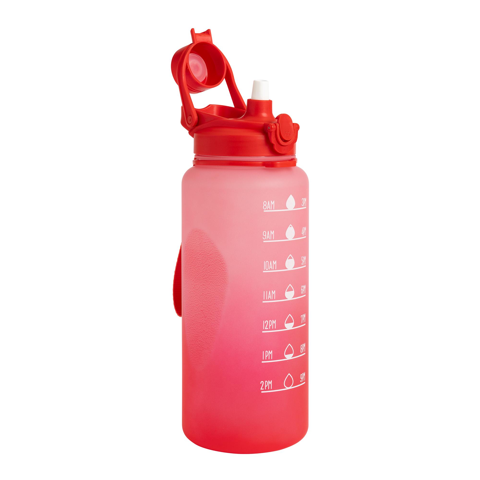 Sainsbury's Home Red Pink Ombre Tracker Bottle - 2.2L thumbnail 2