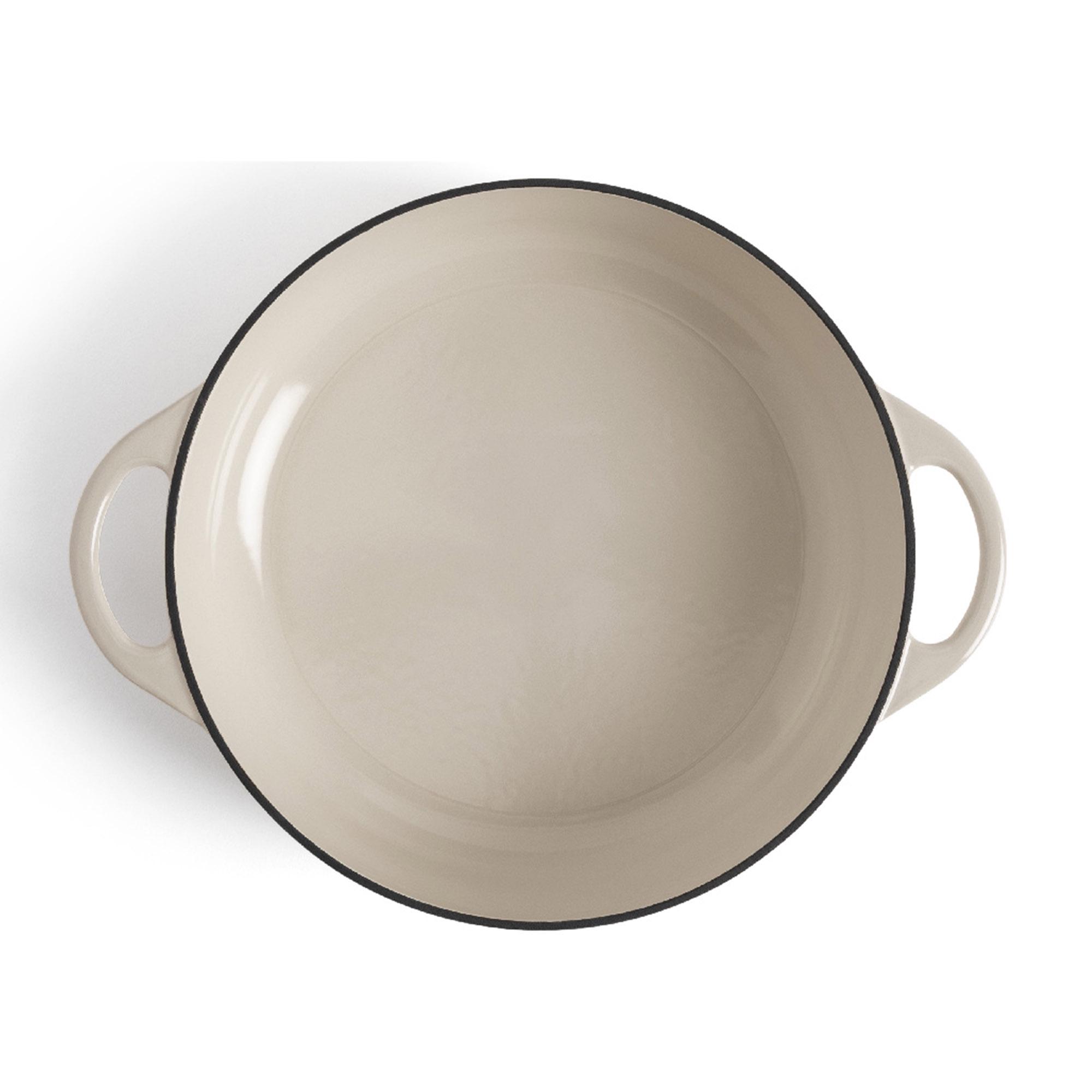 Habitat 4 Litre Cast Iron Casserole Dish - Cream thumbnail 3