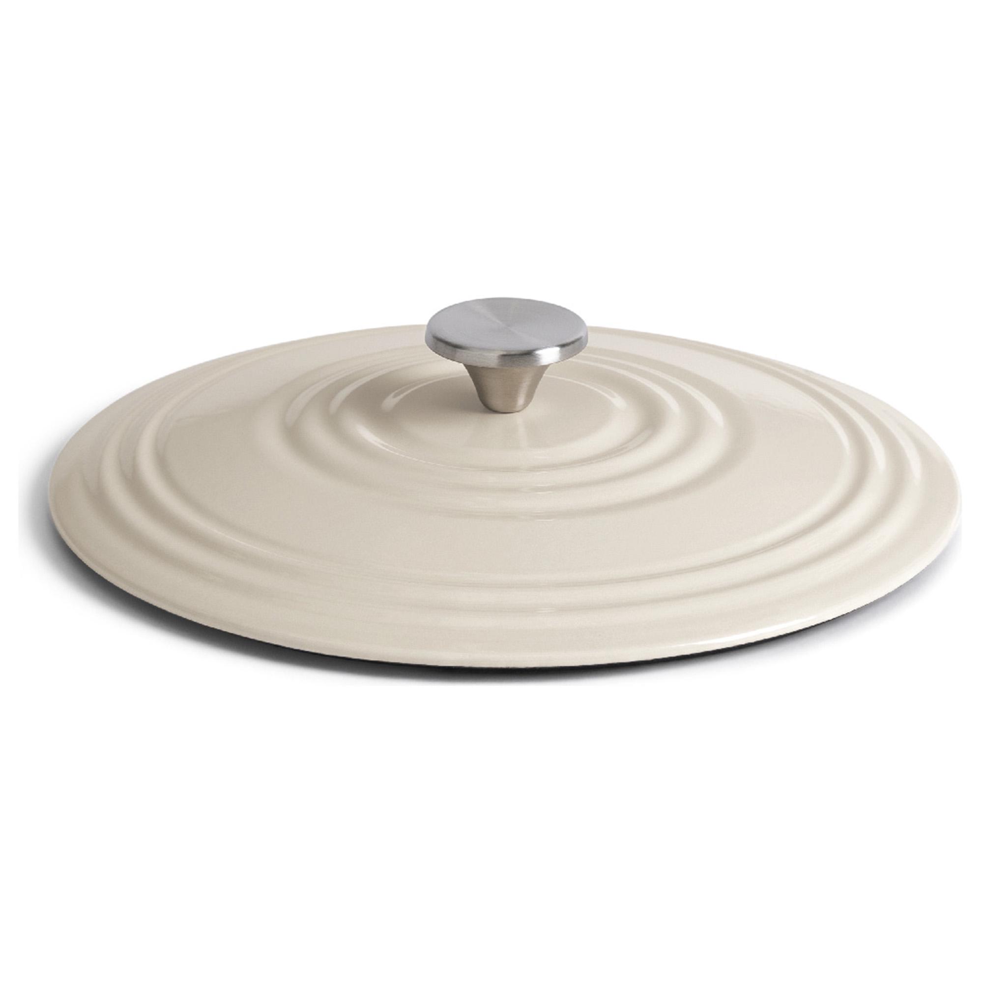 Habitat 4 Litre Cast Iron Casserole Dish - Cream thumbnail 4