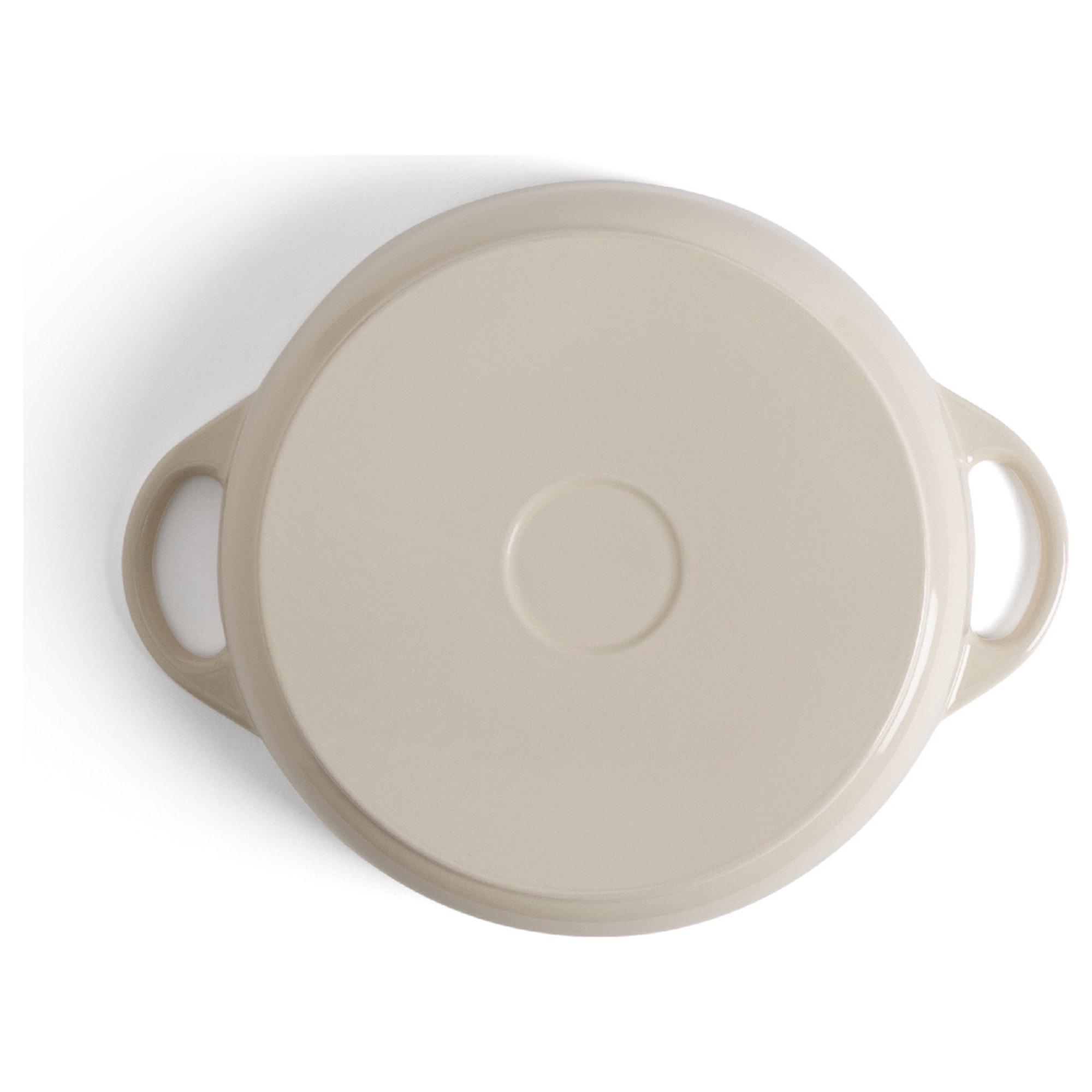 Habitat 4 Litre Cast Iron Casserole Dish - Cream thumbnail 5