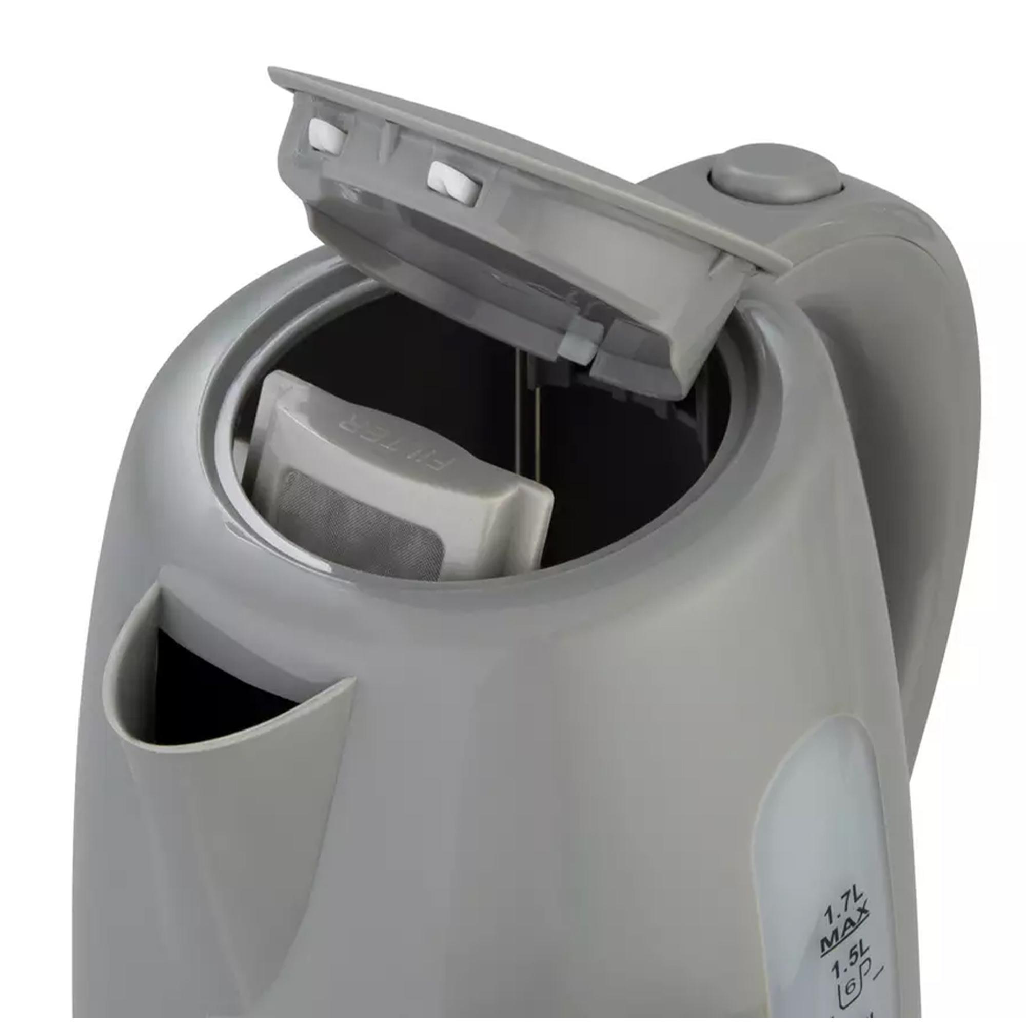 Cookworks Plastic Illuminated Kettle - Grey thumbnail 4