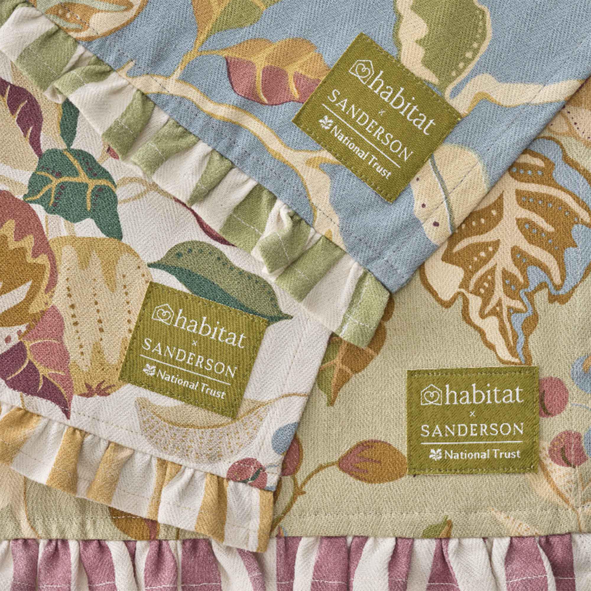 Habitat x Sanderson & National Trust Double Oven Gloves thumbnail 2