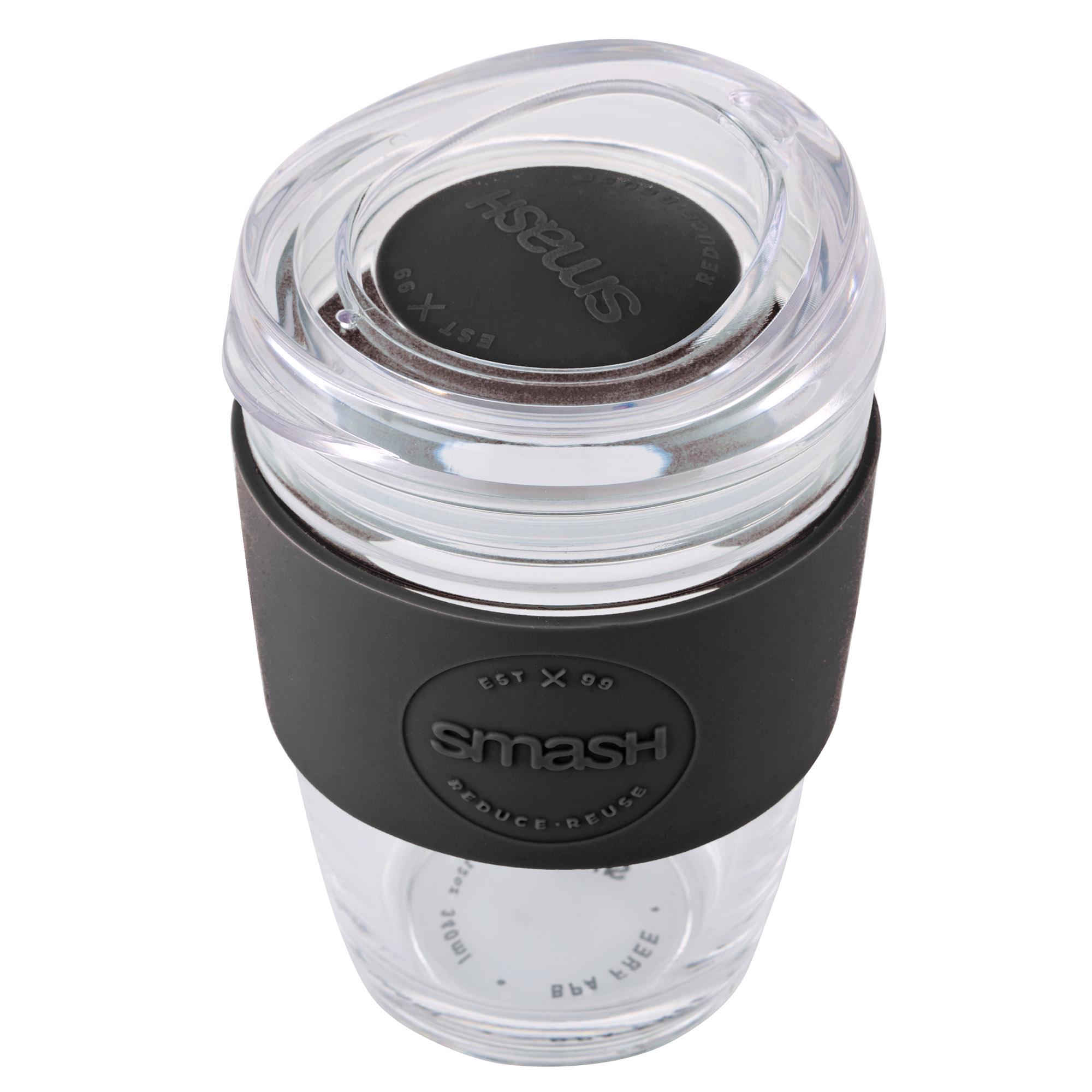 Smash Glass Coffee Cup - Black thumbnail 2