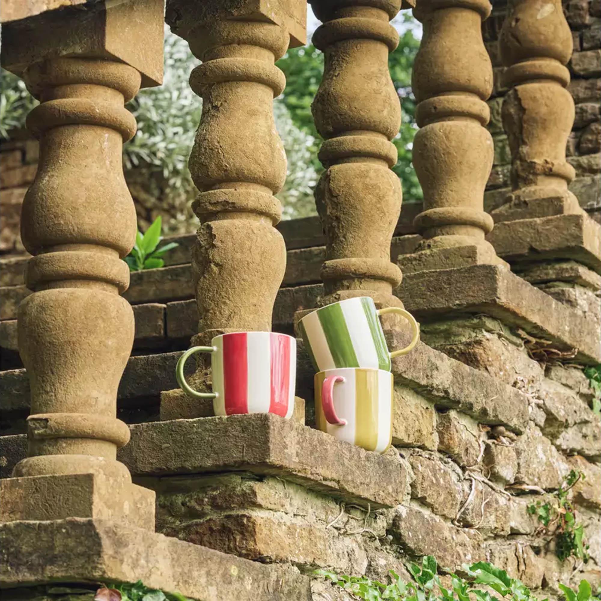 Habitat x Sanderson & National Trust Handpainted Stripe Mug Assortment