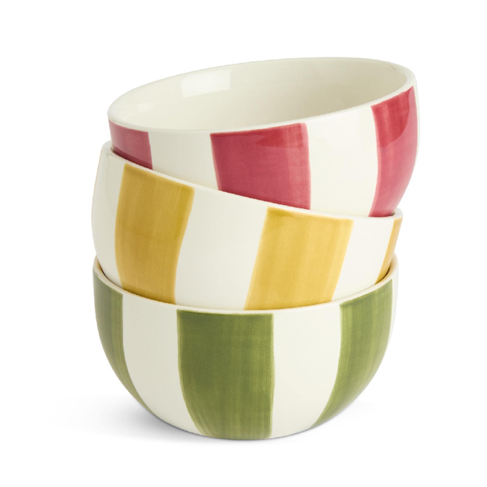 Habitat x Sanderson & National Trust Handpainted Stripe Nibble Bowl Assortment thumbnail 2