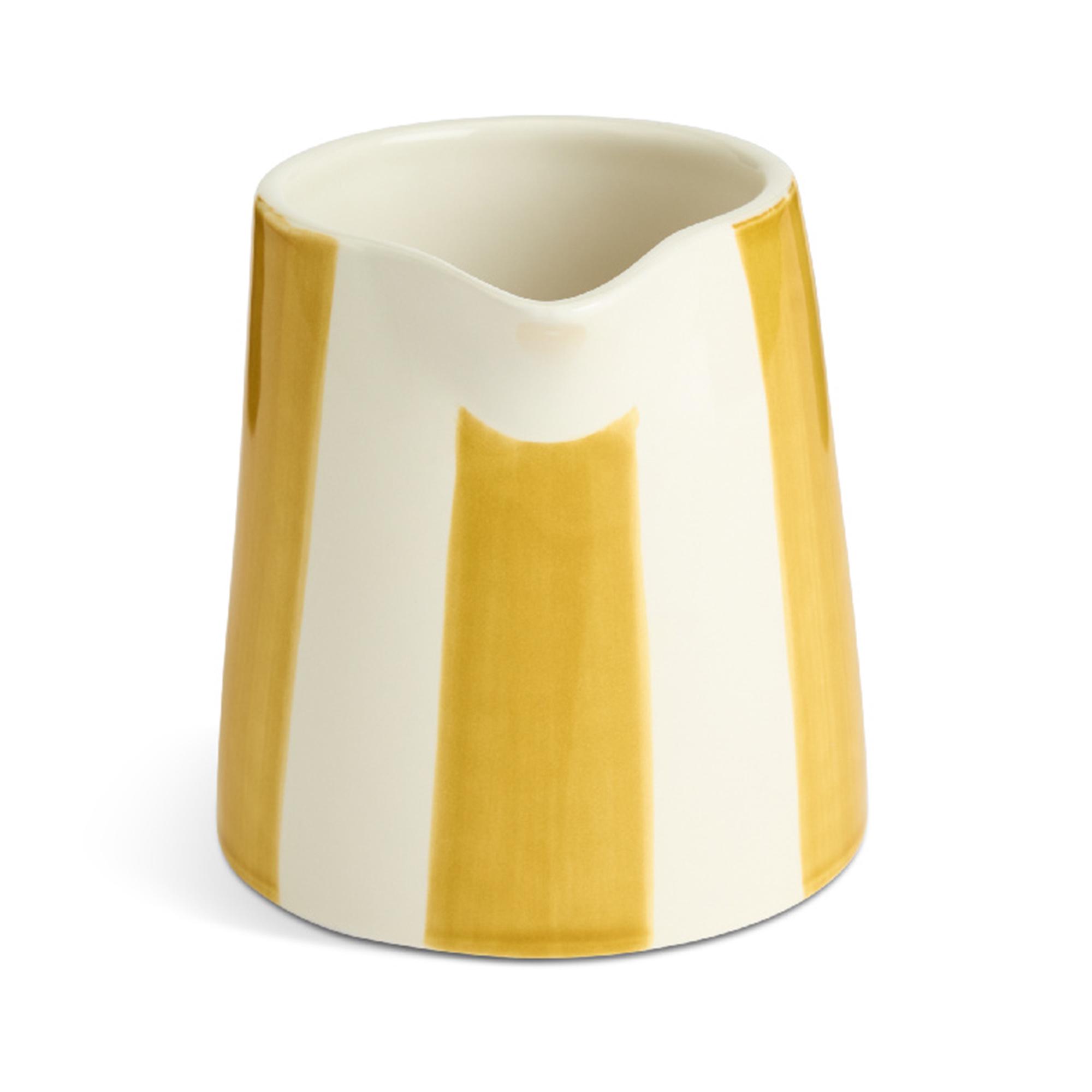 Habitat x Sanderson & National Trust Handpainted Small Stripe Mustard Jug thumbnail 2