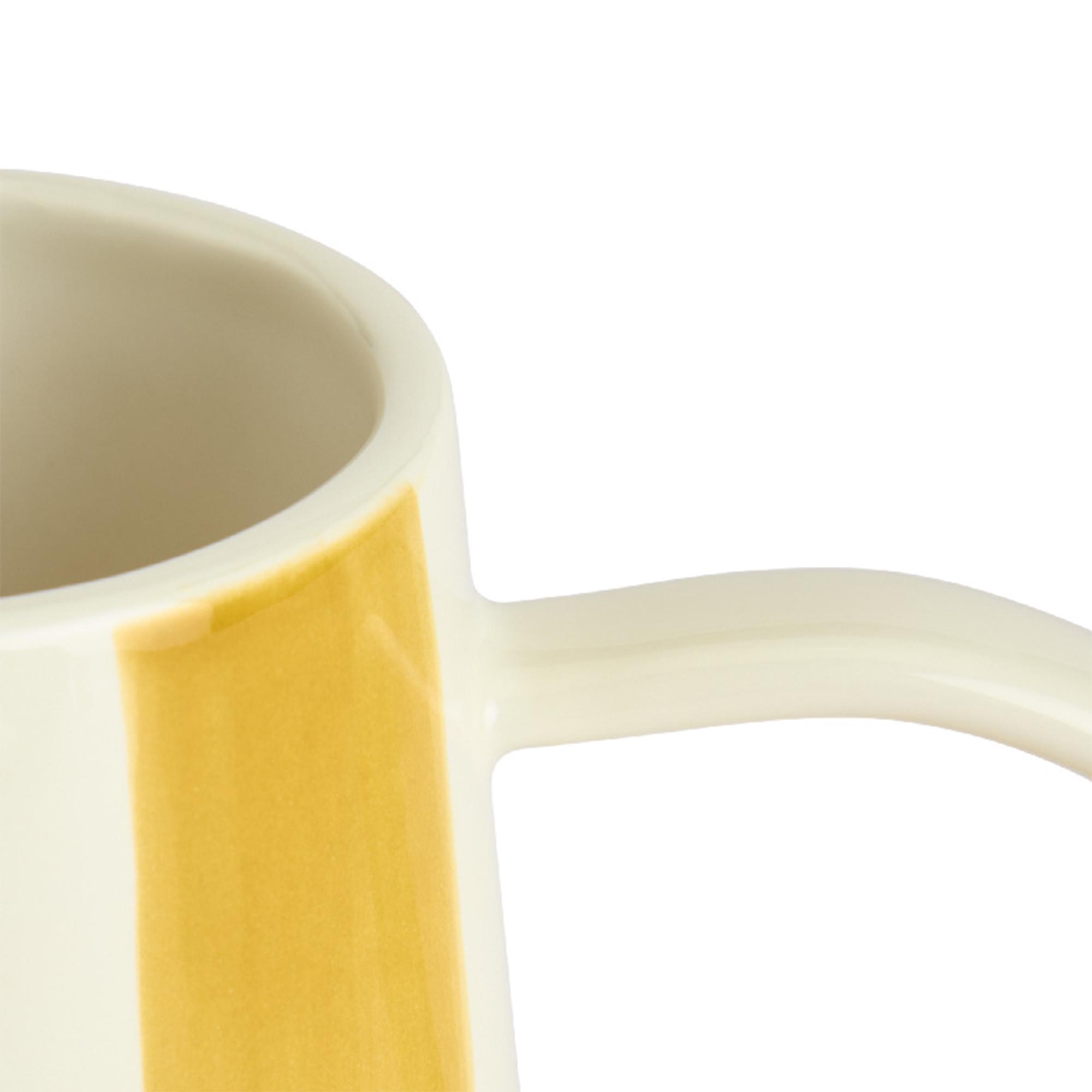 Habitat x Sanderson & National Trust Handpainted Small Stripe Mustard Jug thumbnail 3