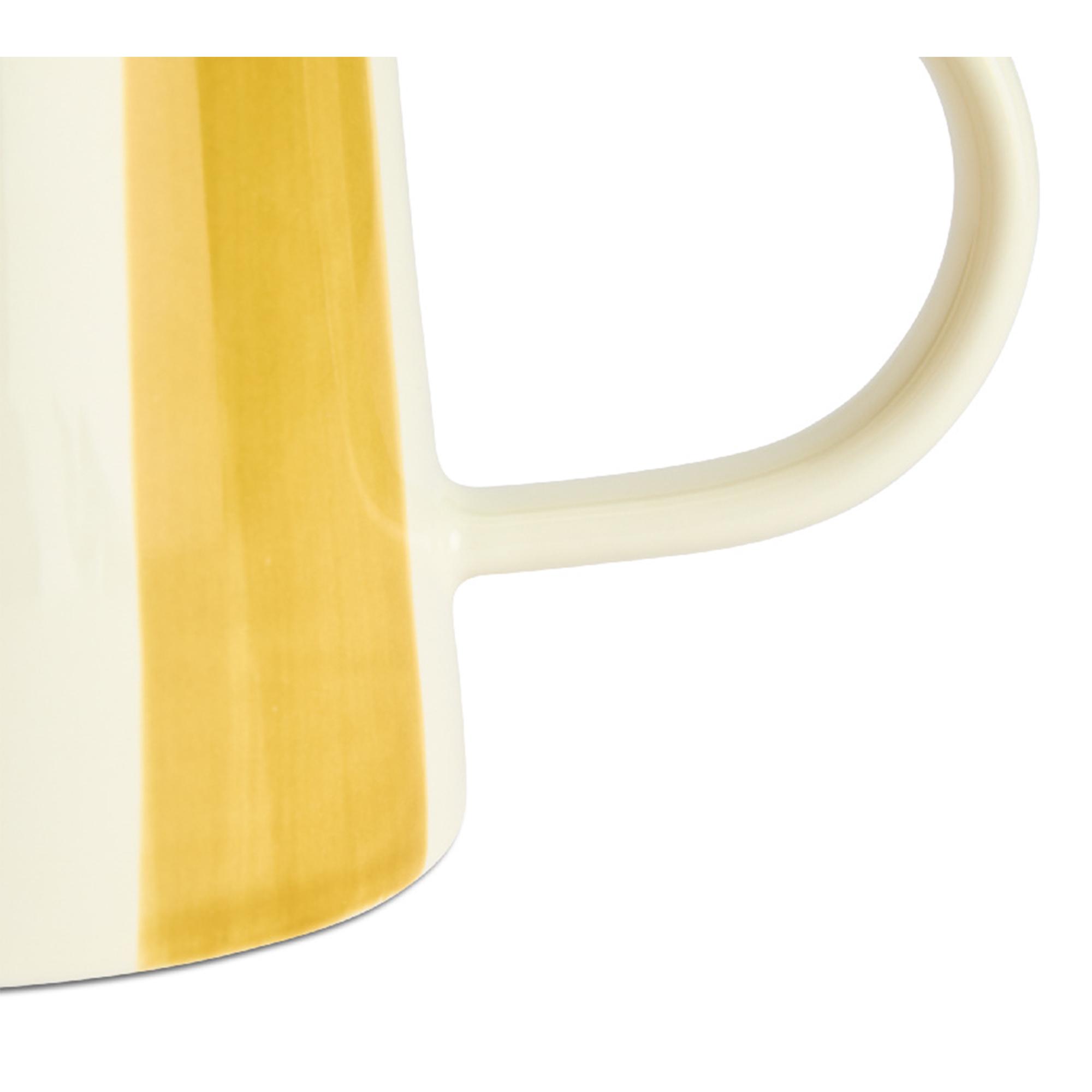 Habitat x Sanderson & National Trust Handpainted Small Stripe Mustard Jug thumbnail 4