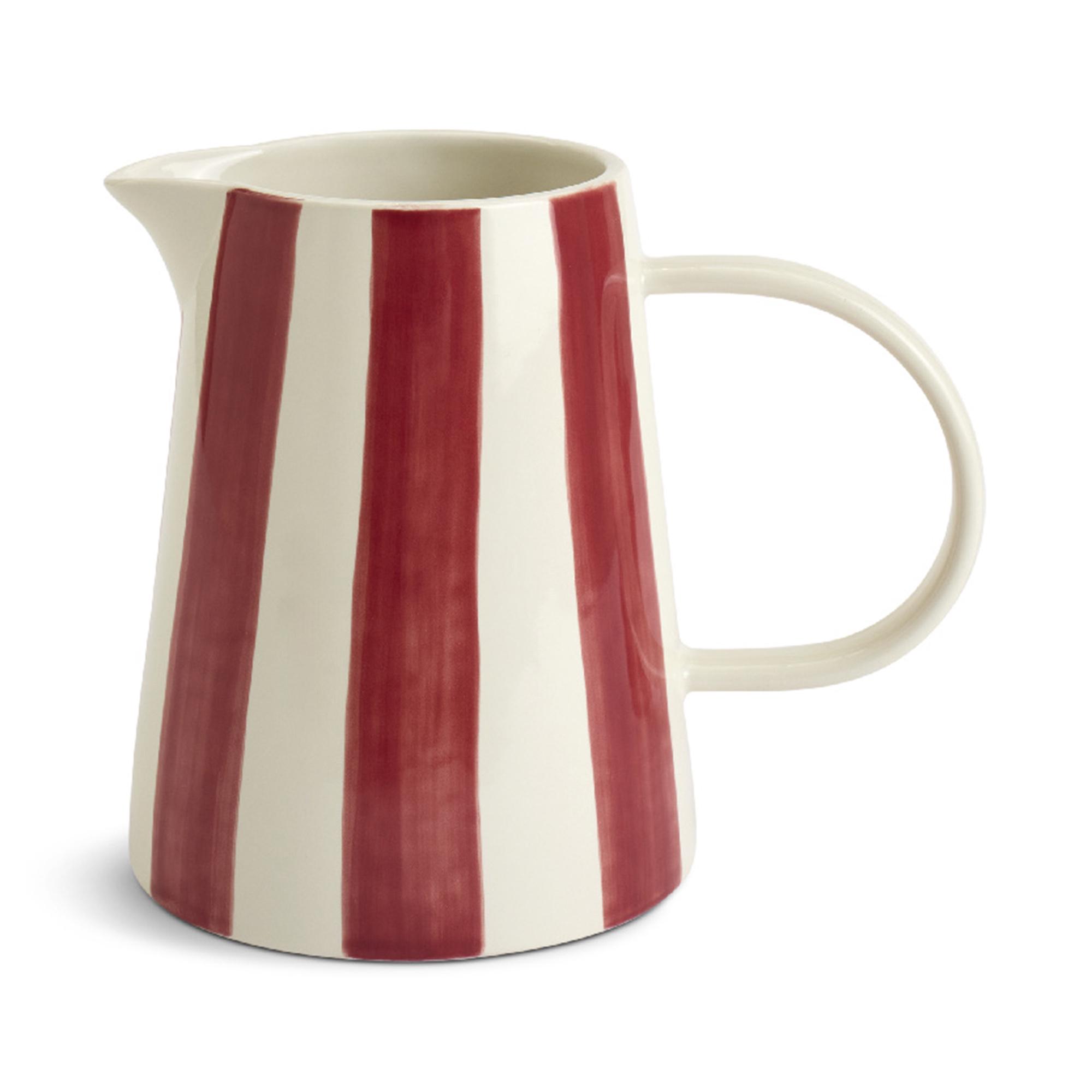 Habitat x Sanderson & National Trust Handpainted Large Stripe Berry Jug thumbnail 2