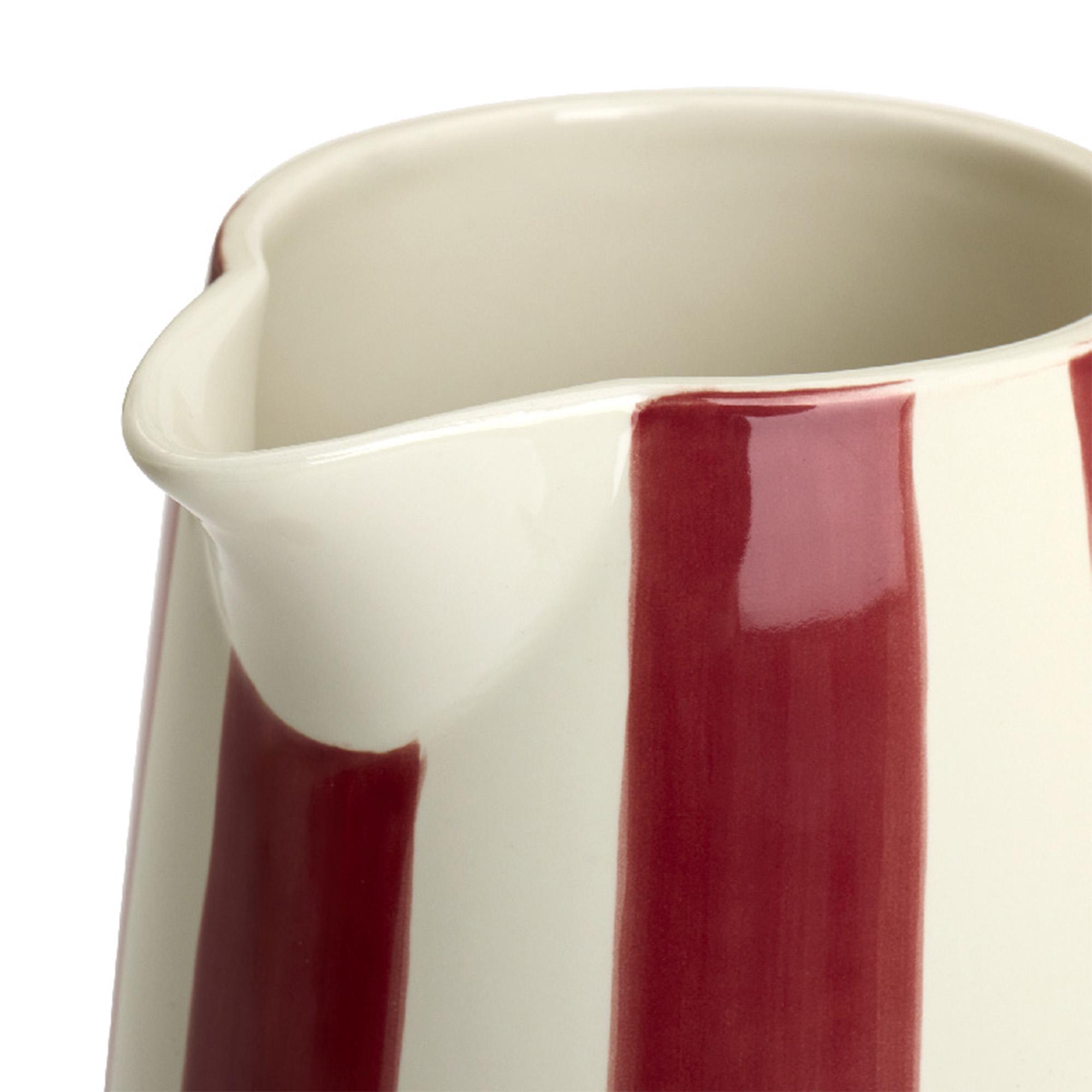 Habitat x Sanderson & National Trust Handpainted Large Stripe Berry Jug thumbnail 3