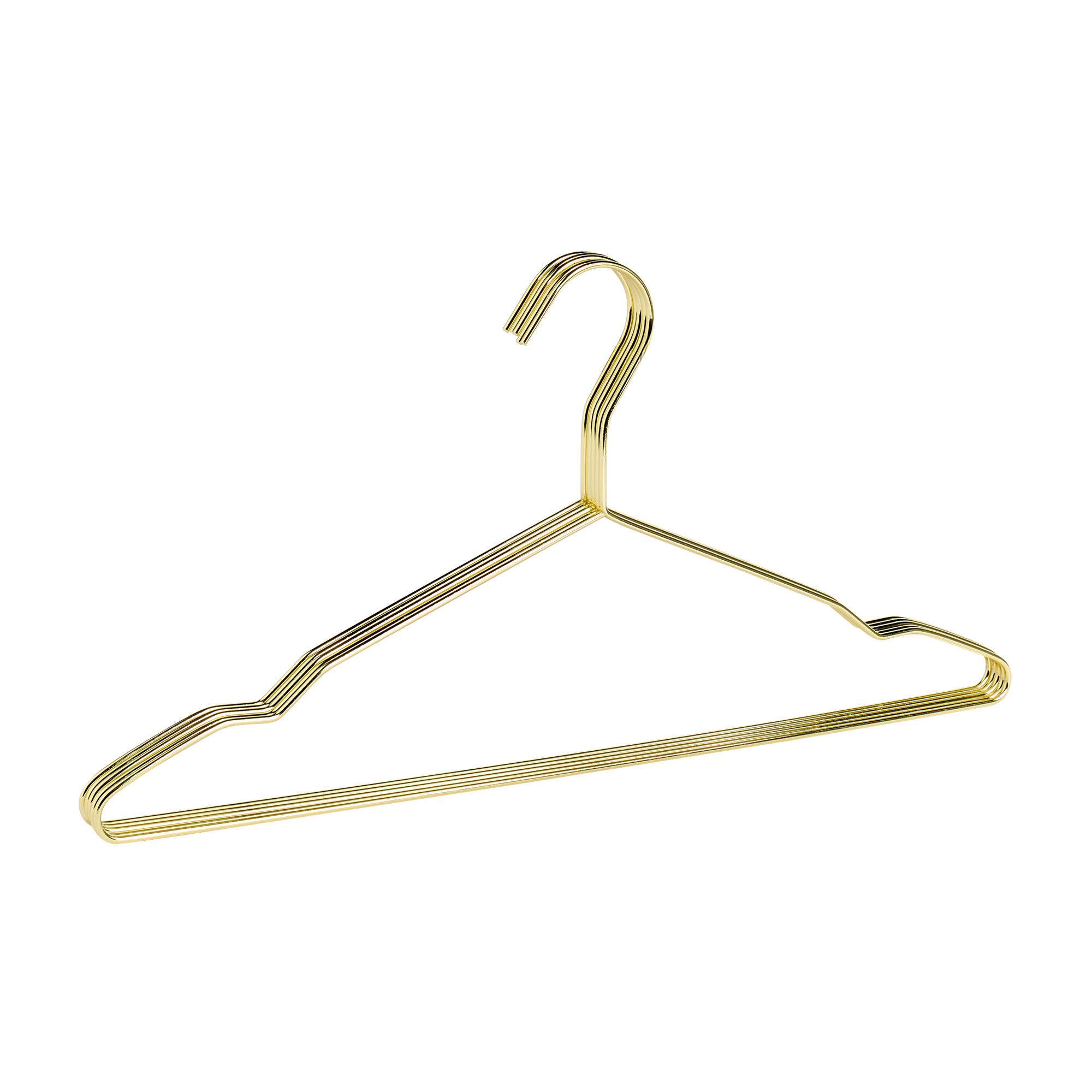 Habitat Pack of 5 Hangers - Golden