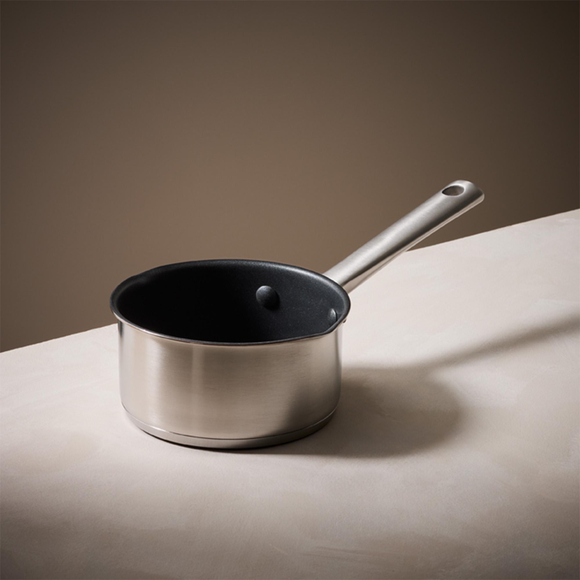 Habitat ellipse brushed stainless steel 14cm milk pan