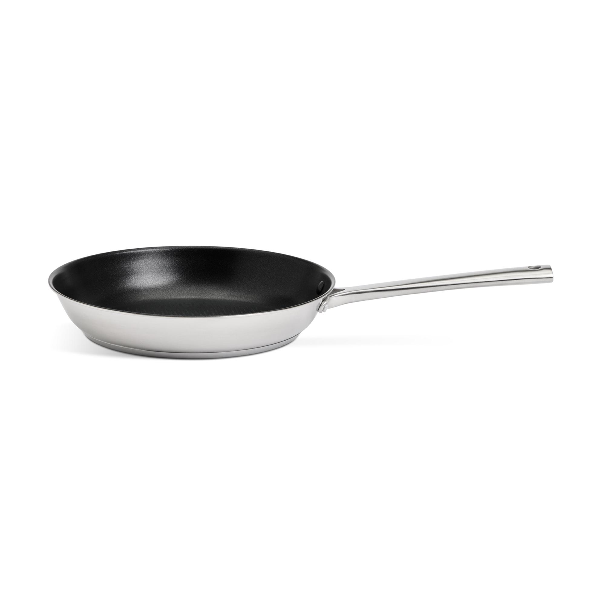 Habitat Ellipse Brushed Stainless Steel 24cm Frying Pan thumbnail 2