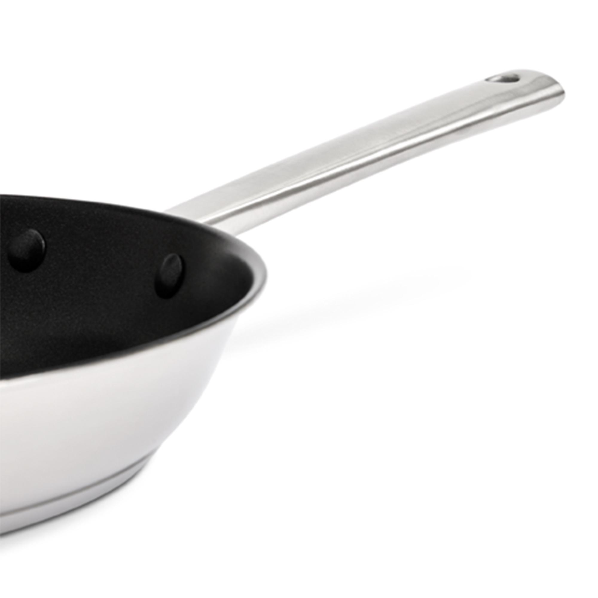 Habitat Ellipse Brushed Stainless Steel 24cm Frying Pan thumbnail 3