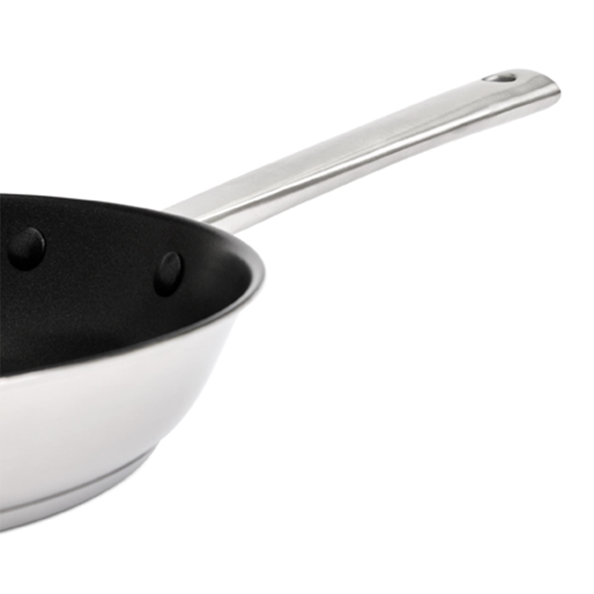 Habitat Ellipse Brushed Stainless Steel 28cm Frying Pan thumbnail 3