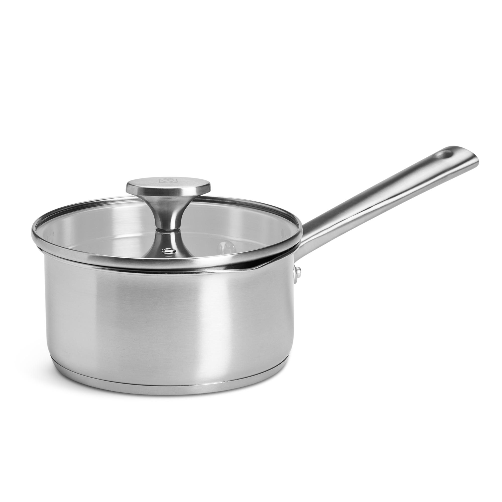 Habitat Ellipse Brushed 3 Piece Stainless Steel Pan Set thumbnail 3