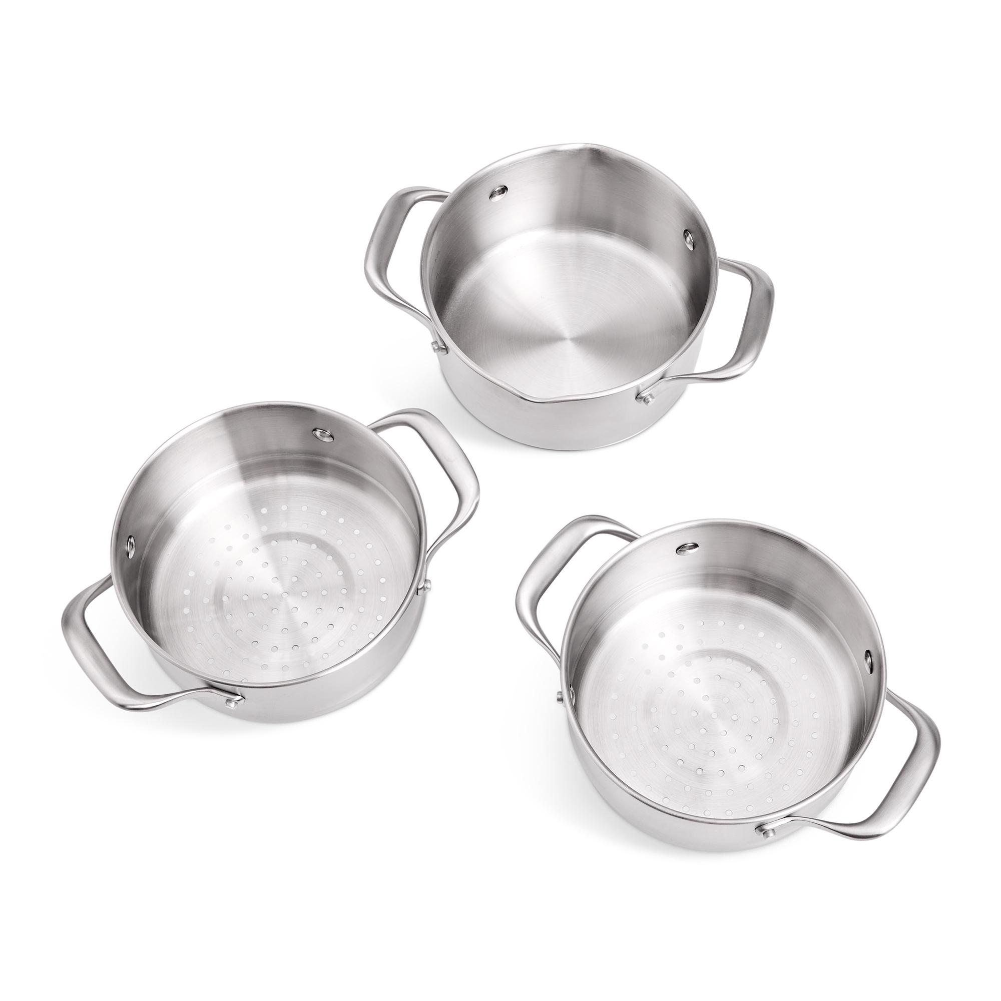 Habitat Ellipse Brushed 3 Tier Stainless Steel Steamer thumbnail 3