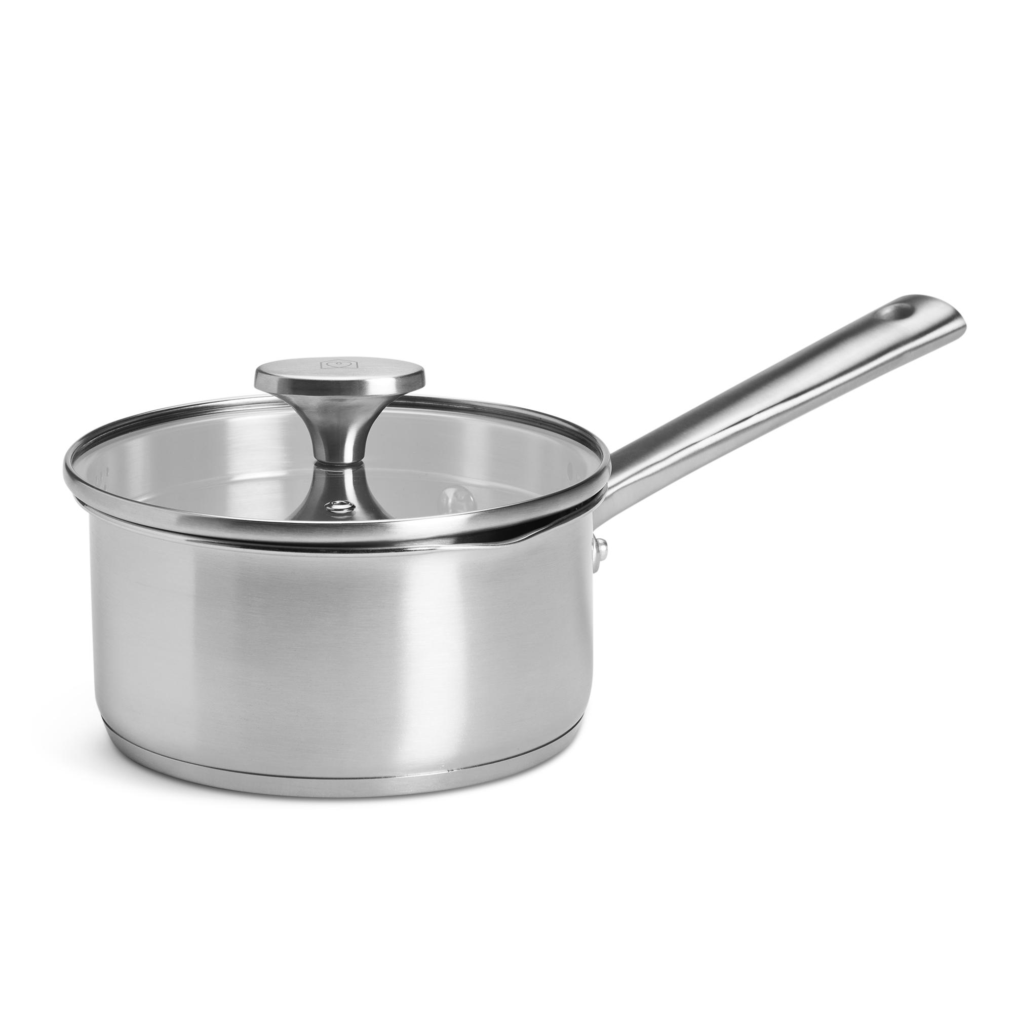 Habitat Ellipse Brushed 5 Piece Stainless Steel Pan Set thumbnail 3