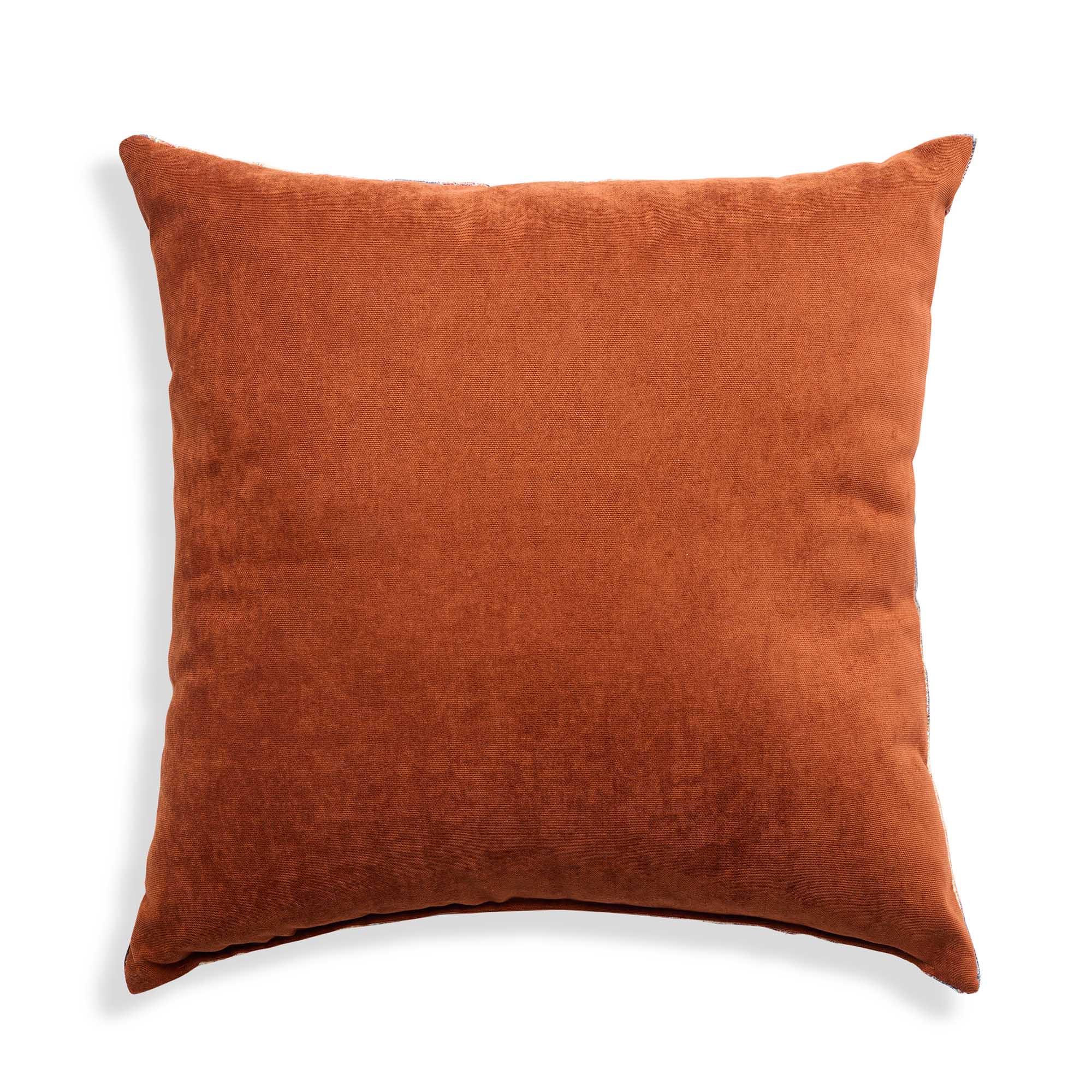 Habitat Ikat Velvet Jacquard Cushion - 43x43 thumbnail 3