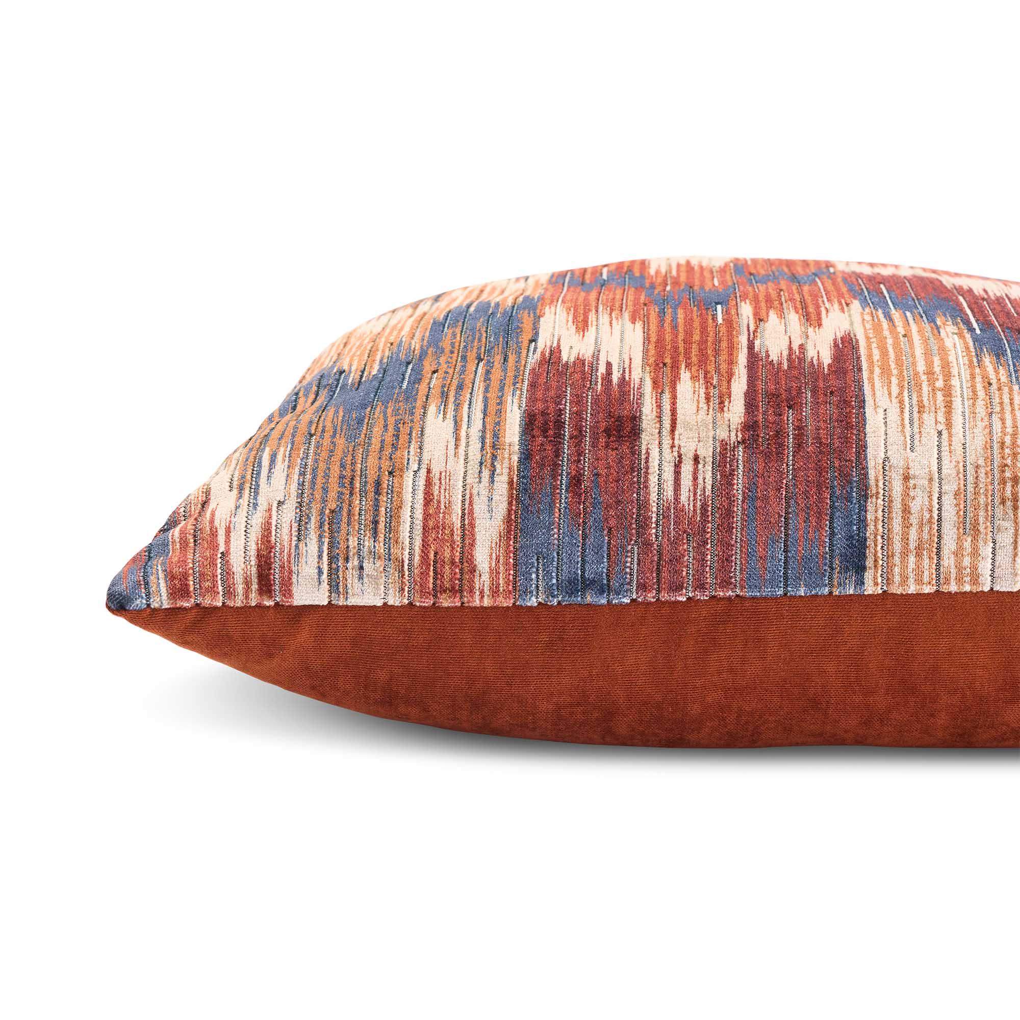 Habitat Ikat Velvet Jacquard Cushion - 43x43 thumbnail 4