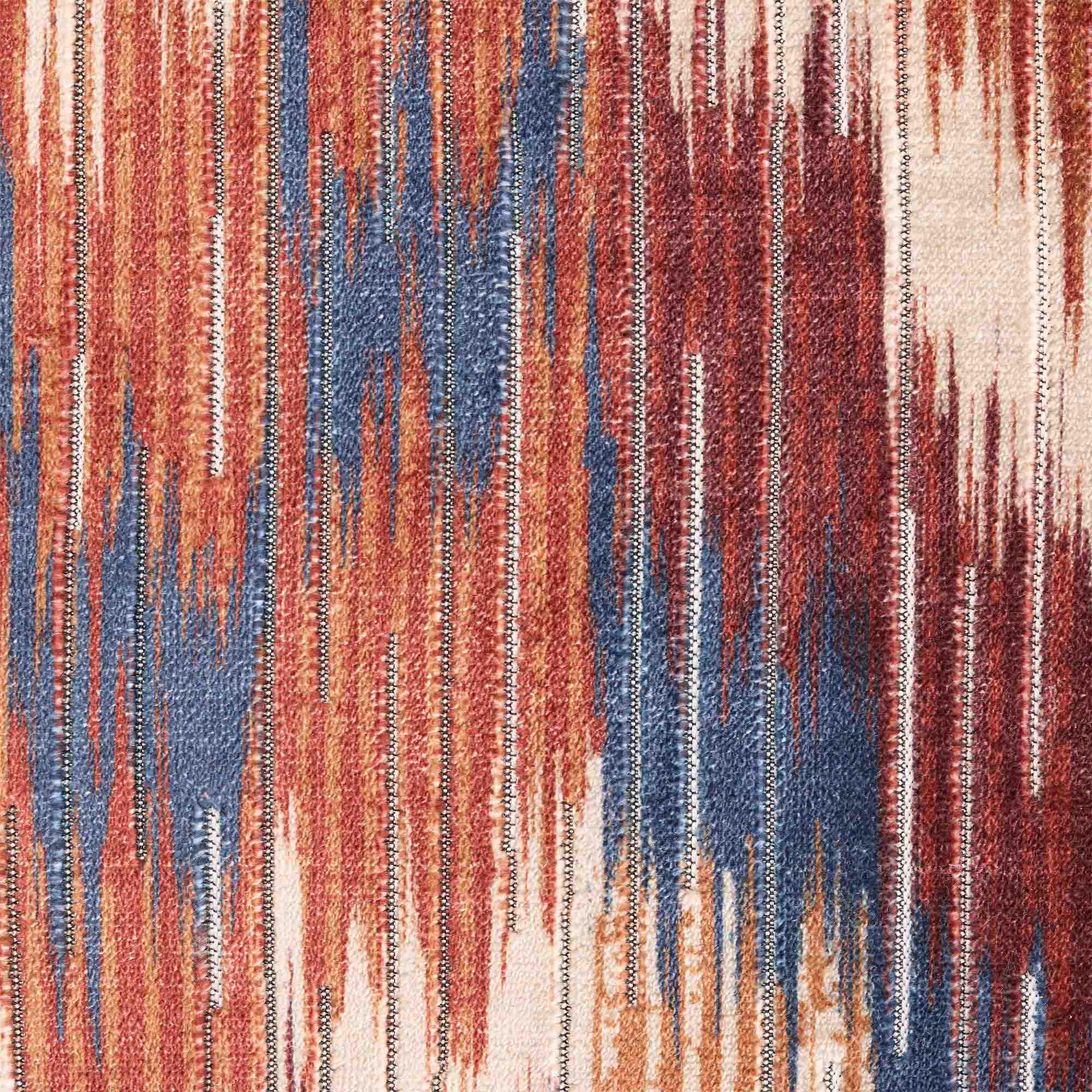 Habitat Ikat Velvet Jacquard Cushion - 43x43 thumbnail 5