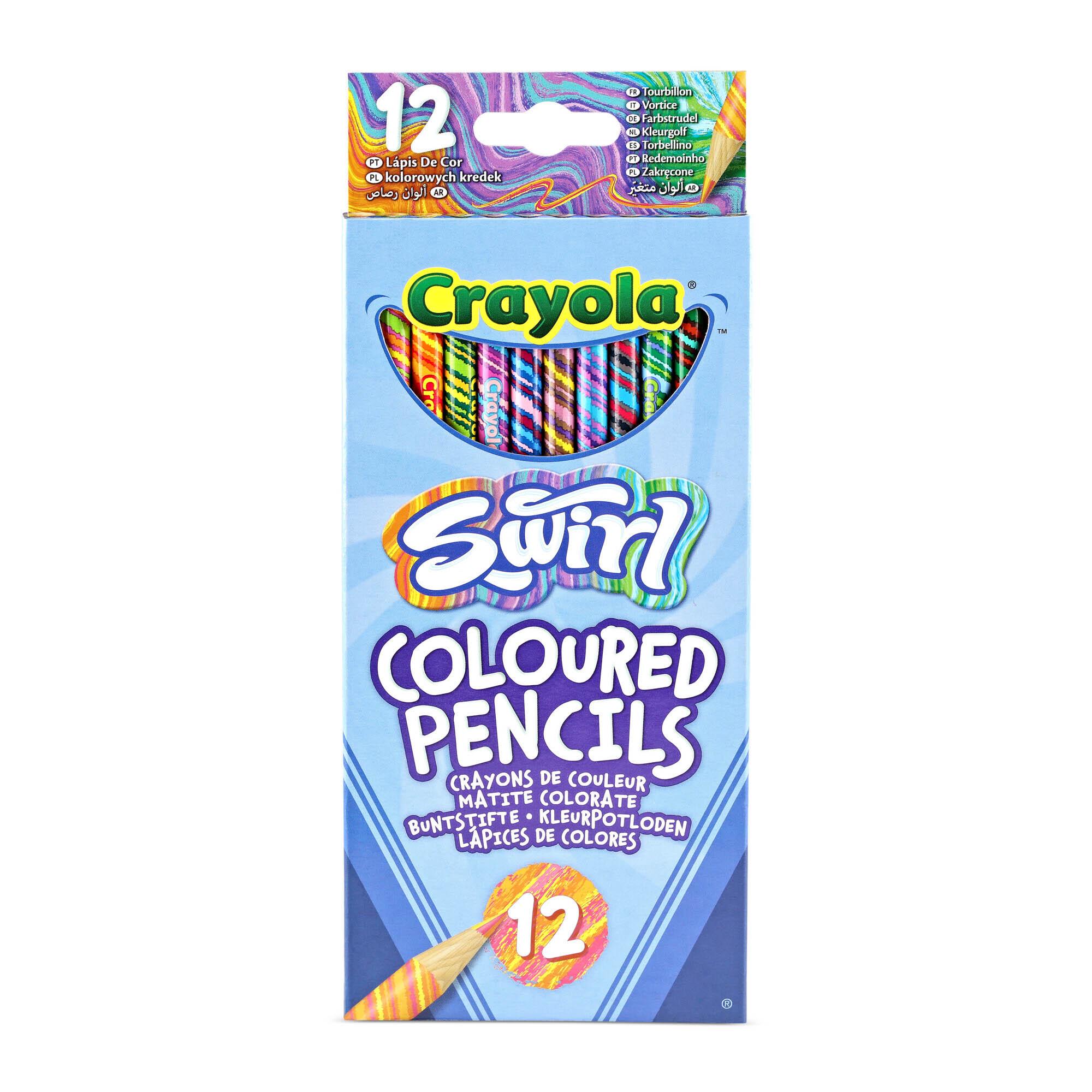Crayola Pack of 12 Swirl Coloured Pencils