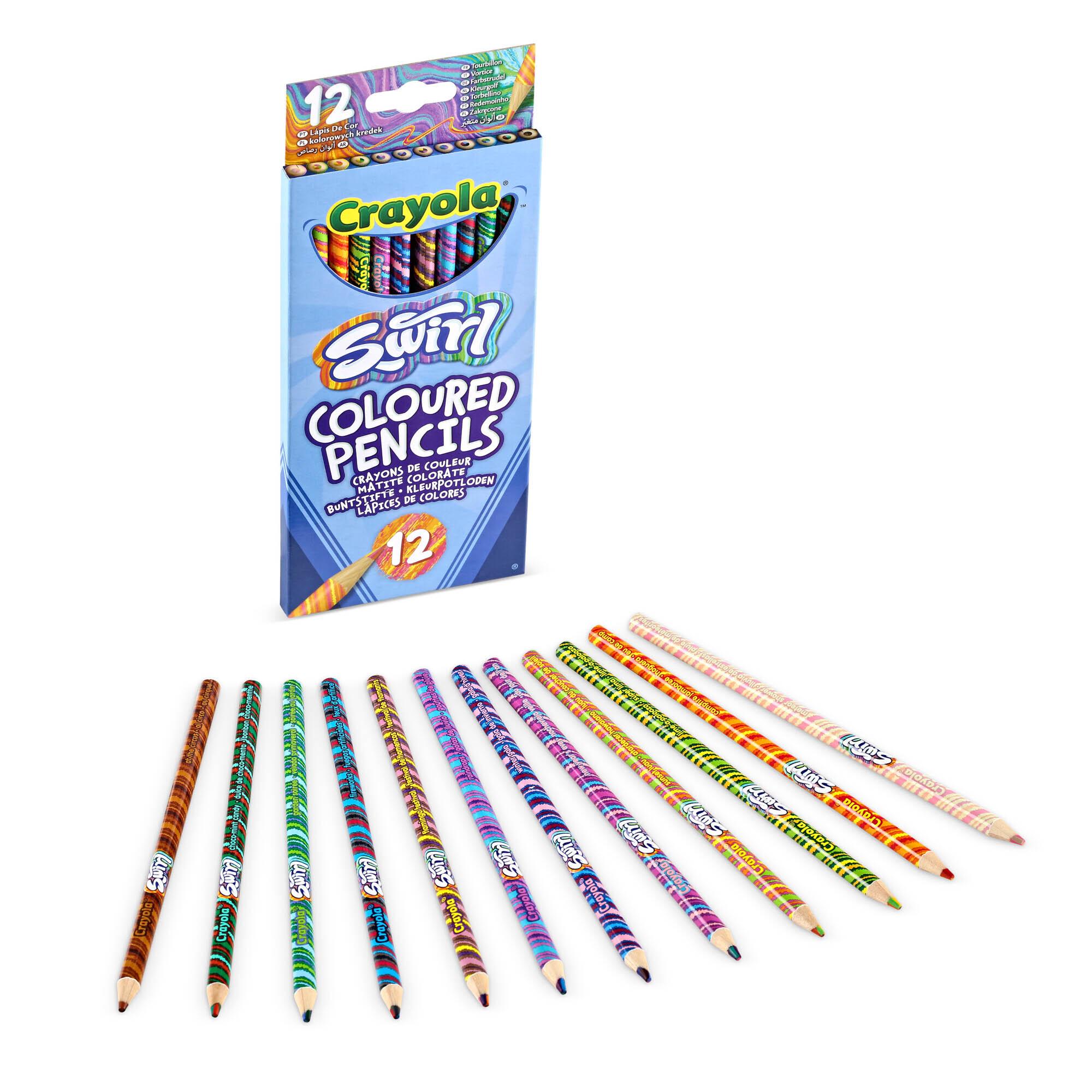 Crayola Pack of 12 Swirl Coloured Pencils thumbnail 2