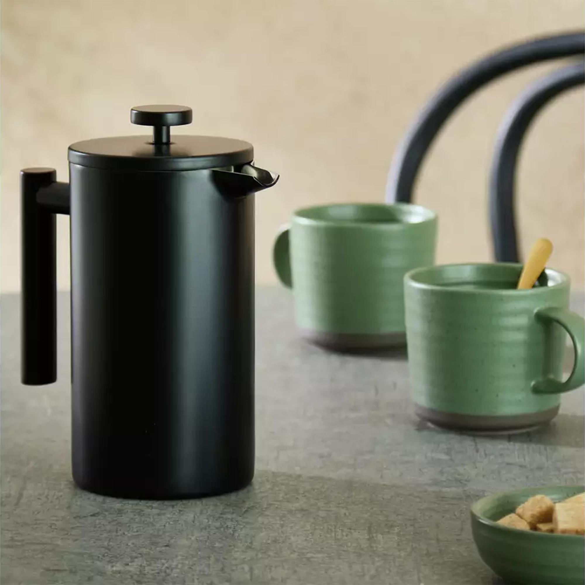 Habitat Double Walled 8 Cup 1000ml Cafetiere - Black thumbnail 2