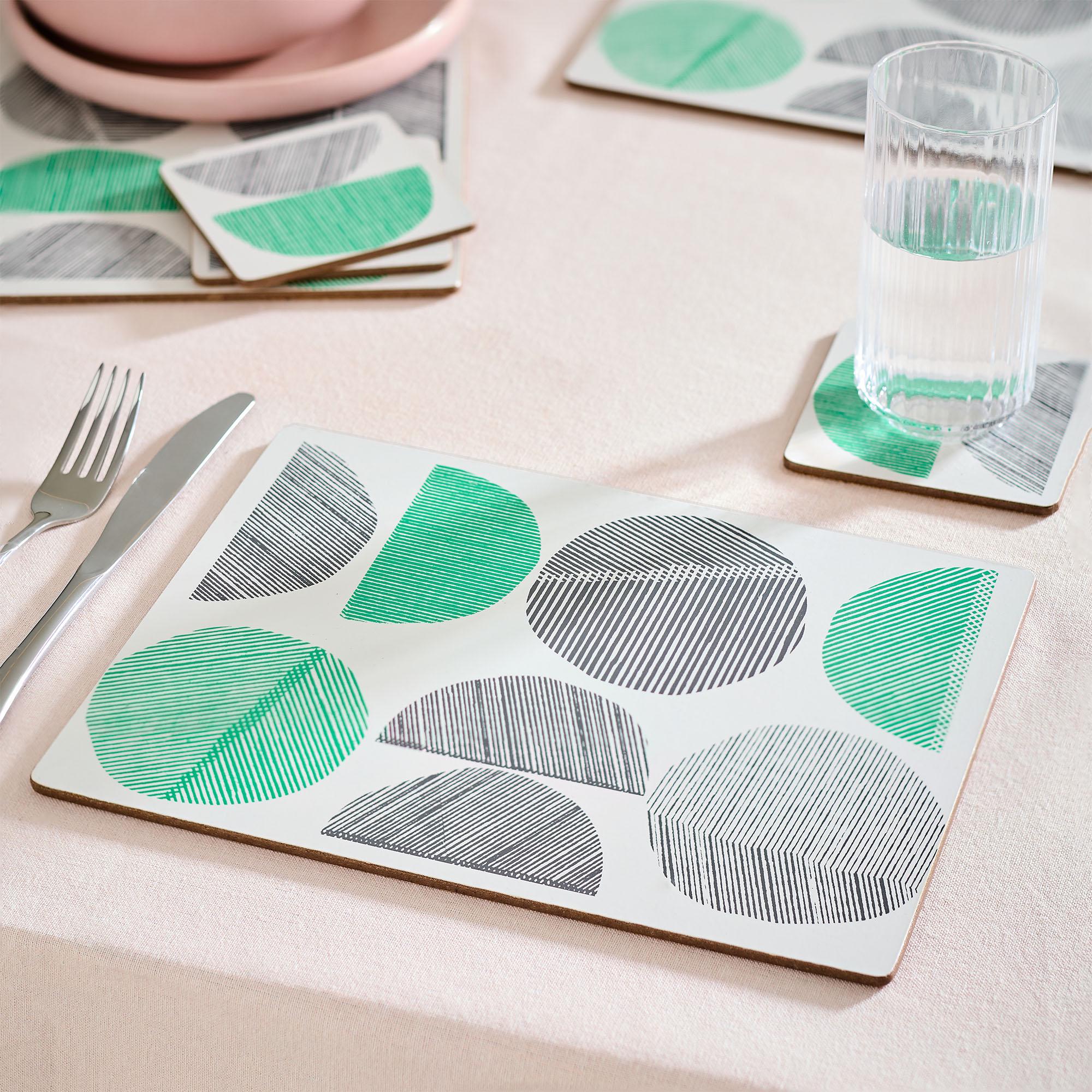 Habitat pack of 4 Linear Circles Placemats thumbnail 2