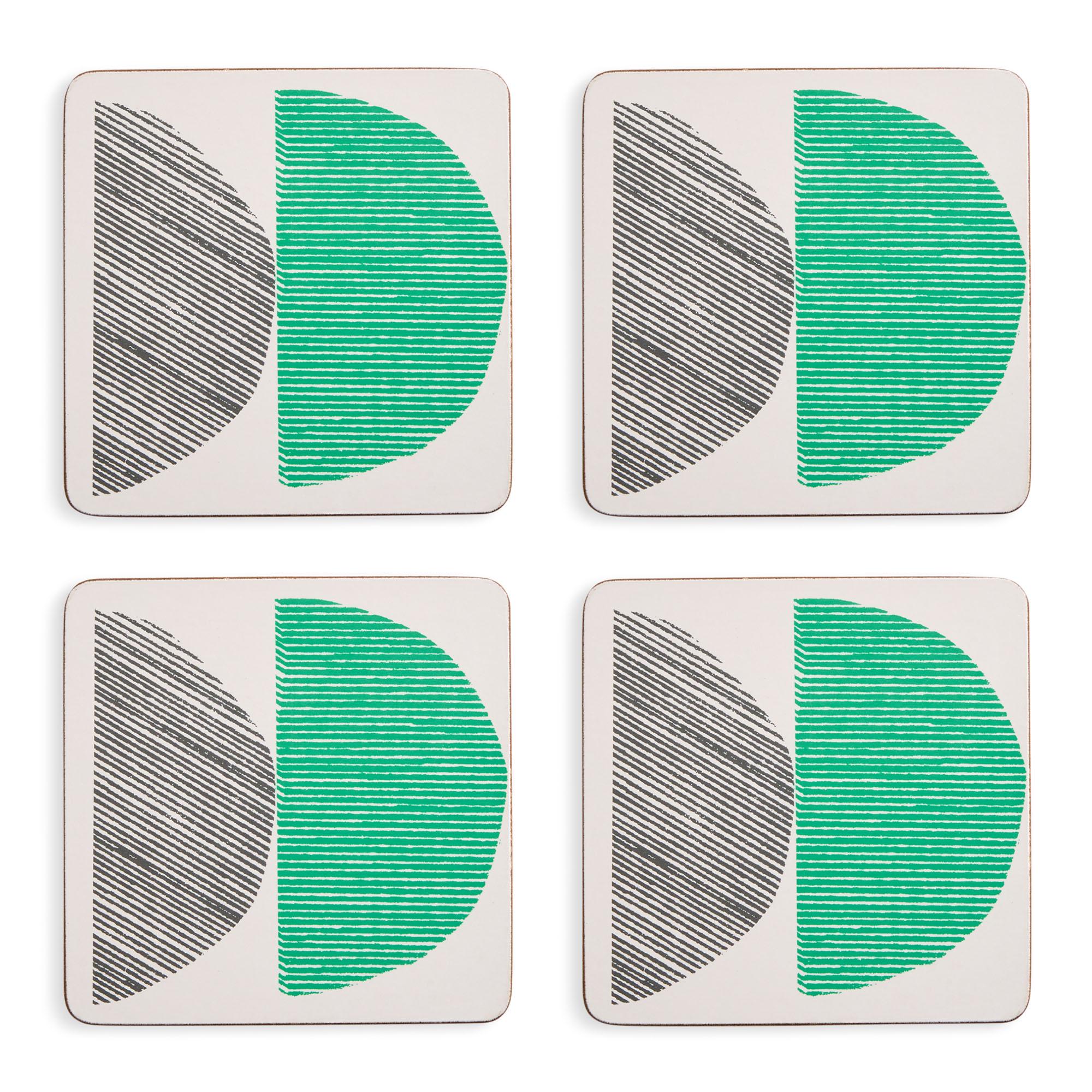 Habitat Linear Circles Set of 4 Coasters