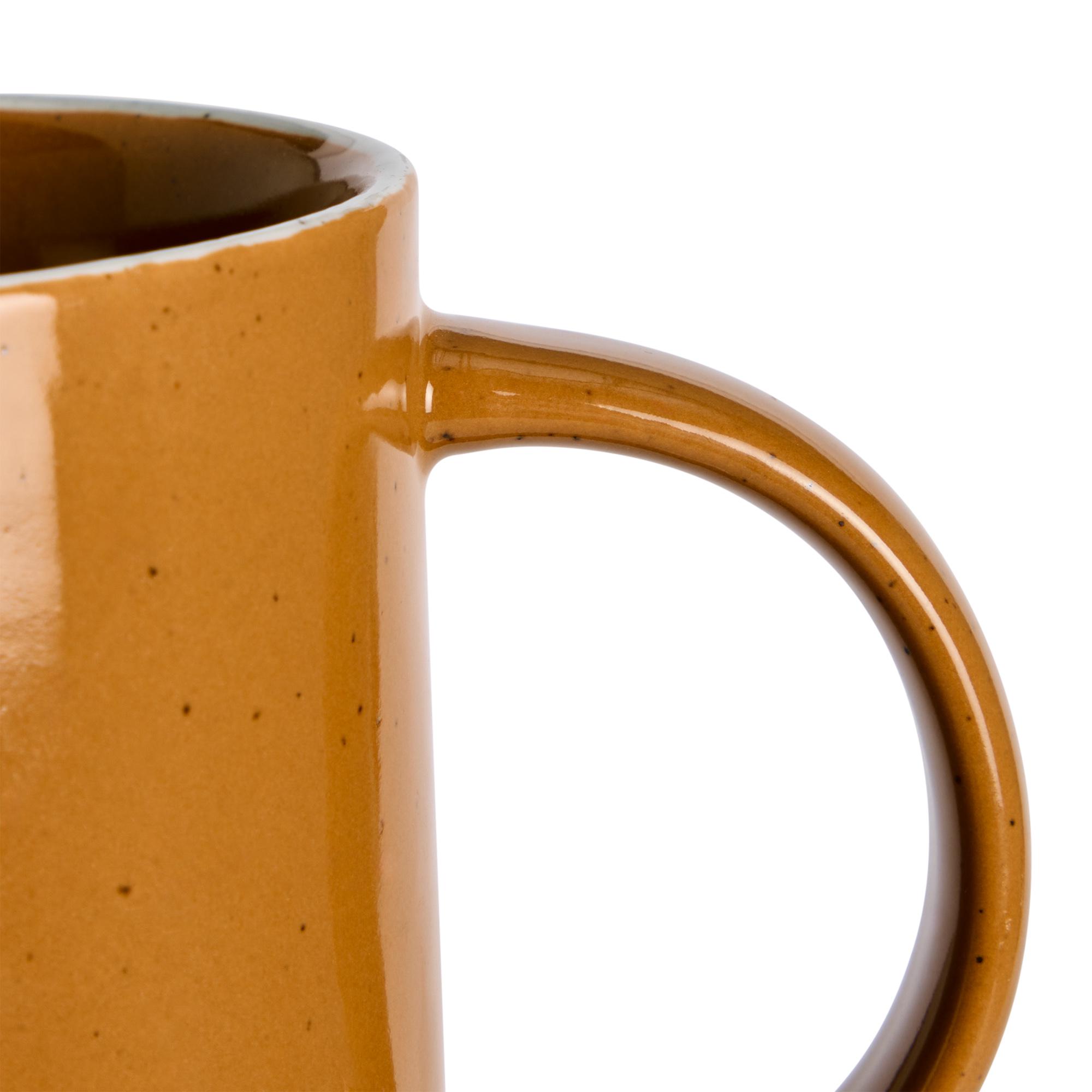 Habitat Gloss Raw Edge Mug - Camel thumbnail 4