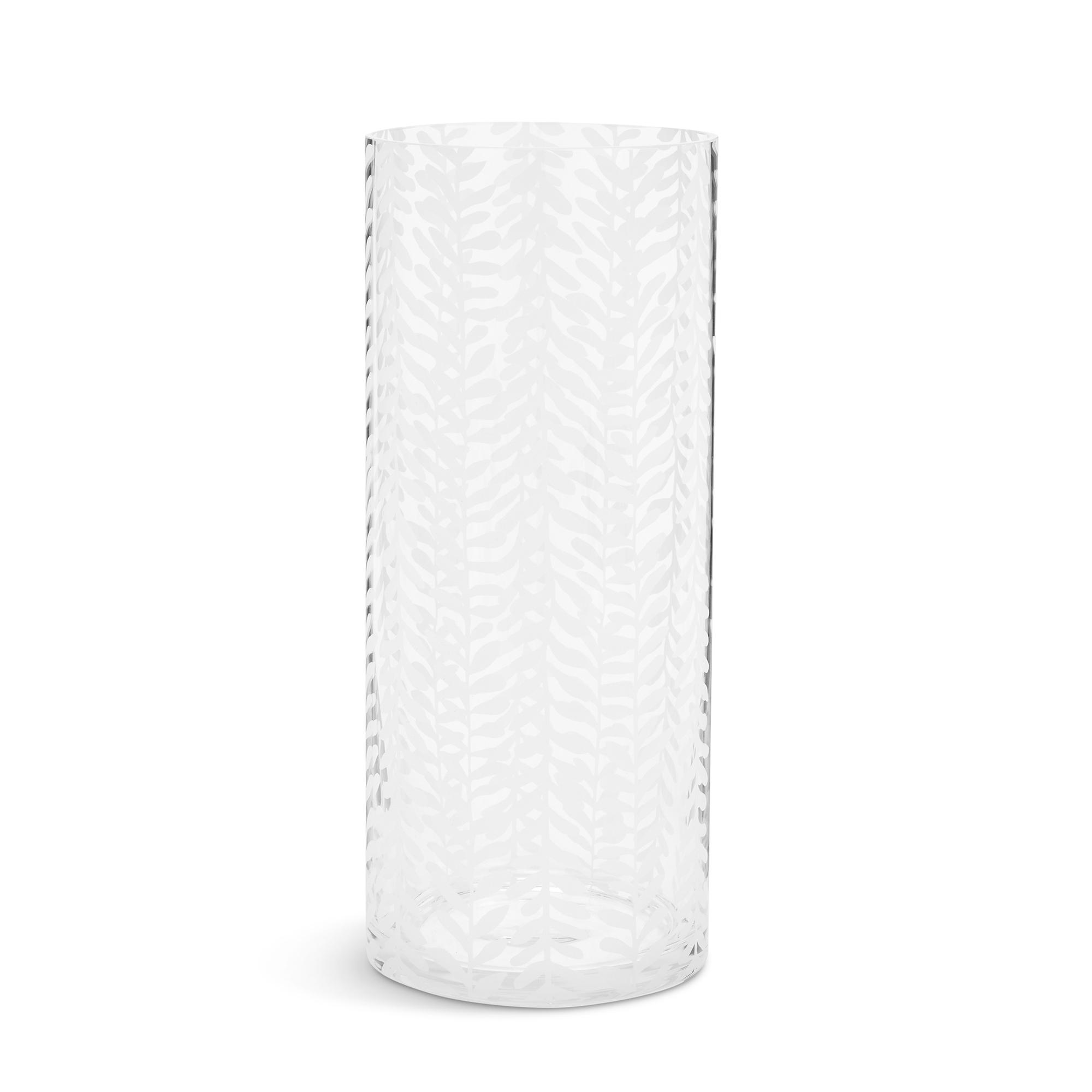 Habitat Etched Floral Vase
