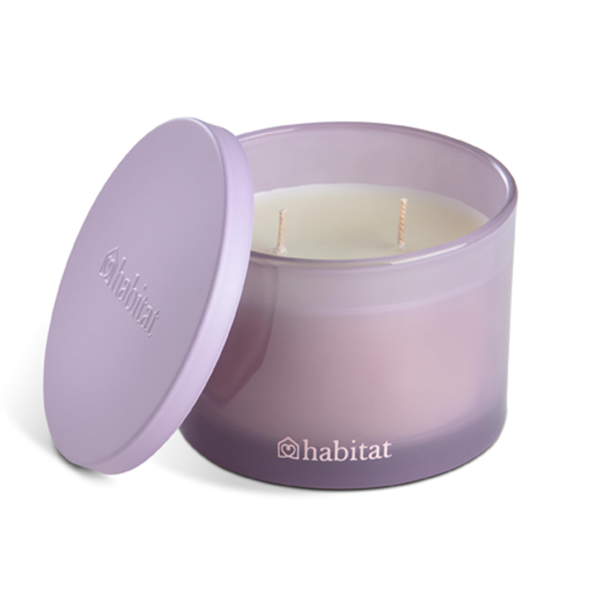 Habitat Multi Wick Candle - Jasmine & Pineapple Flower - Purpule