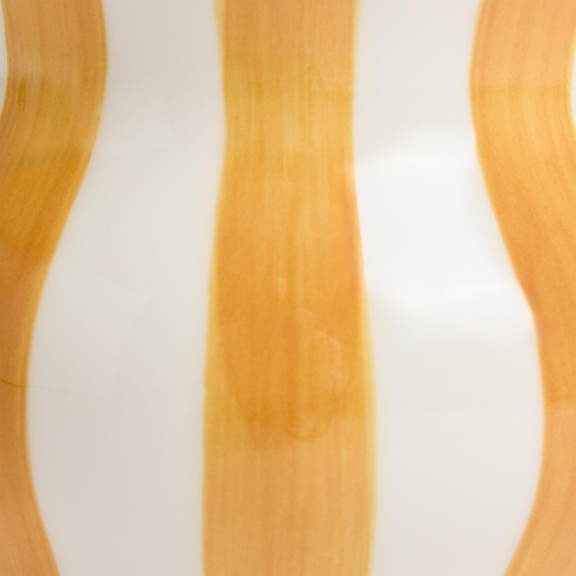 Habitat Hand Painted Stripe Vase - Mustard thumbnail 4