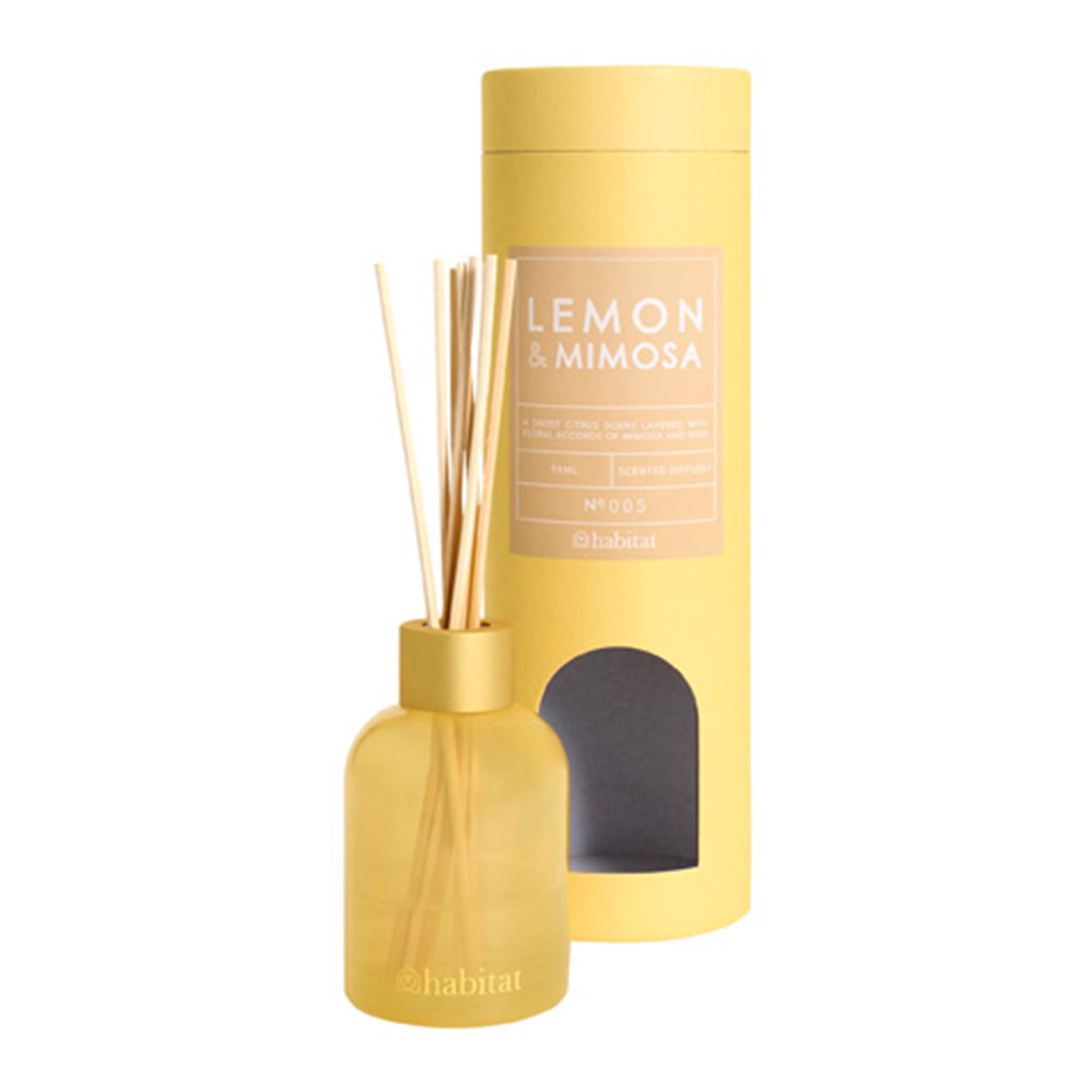 Habitat 90ml Scented Diffuser - Lemon & Mimosa