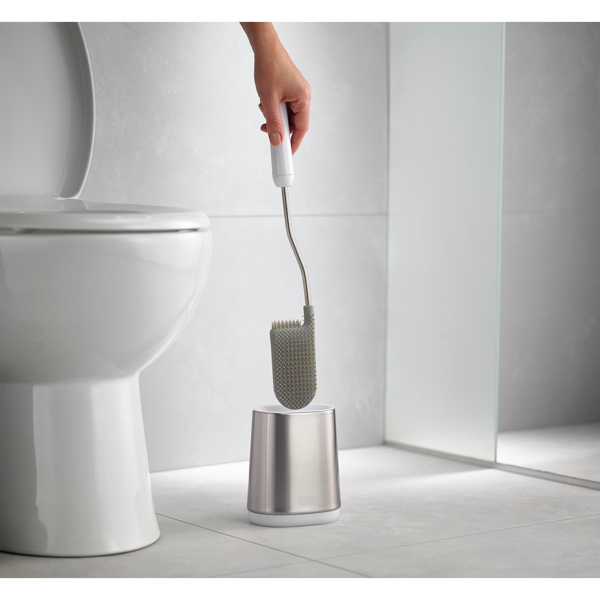Joseph Joseph Duo Flex Lite Steel Toilet Brush - Chrome thumbnail 2
