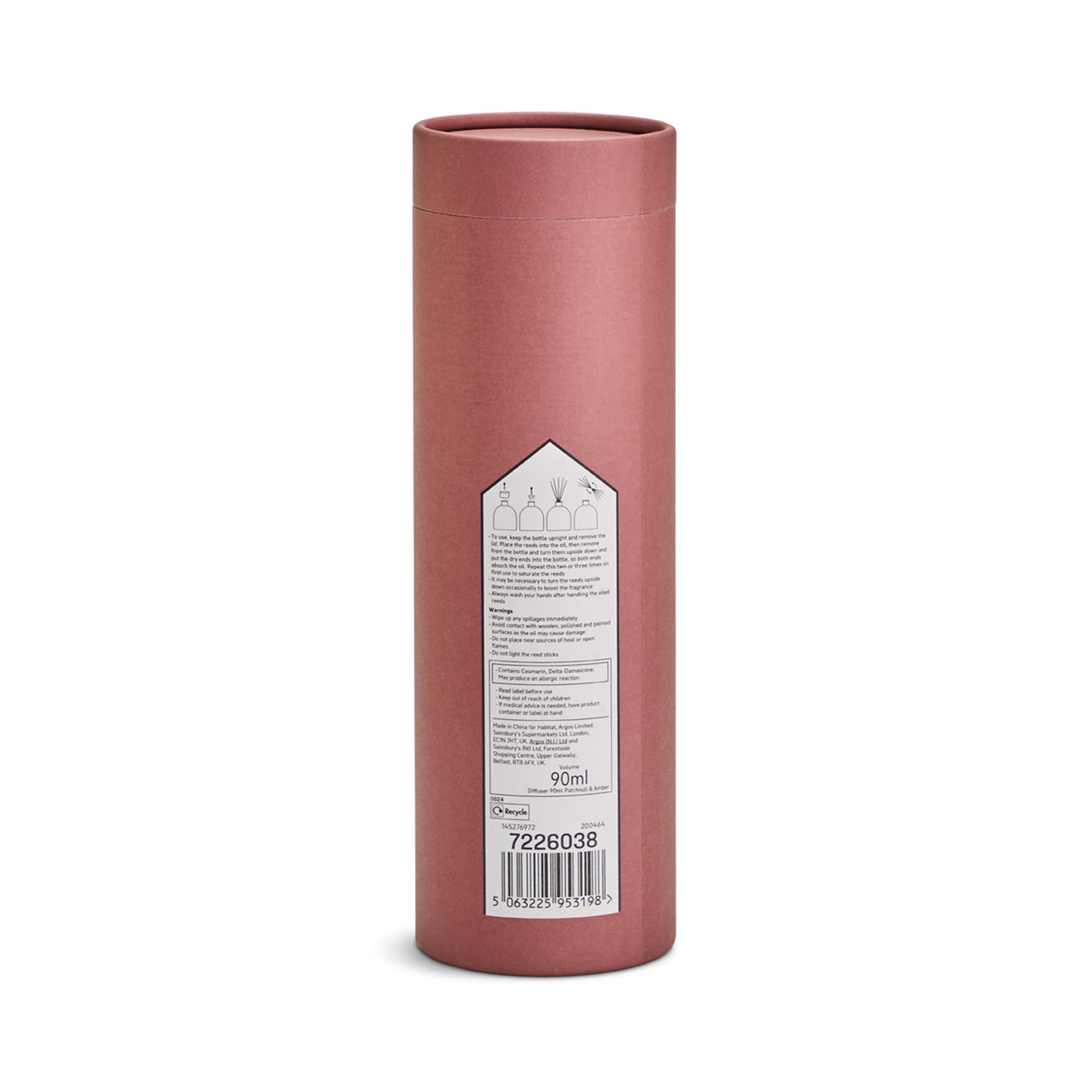 Habitat 90ml Scented Diffuser Refill - Patchouli & Amber thumbnail 4