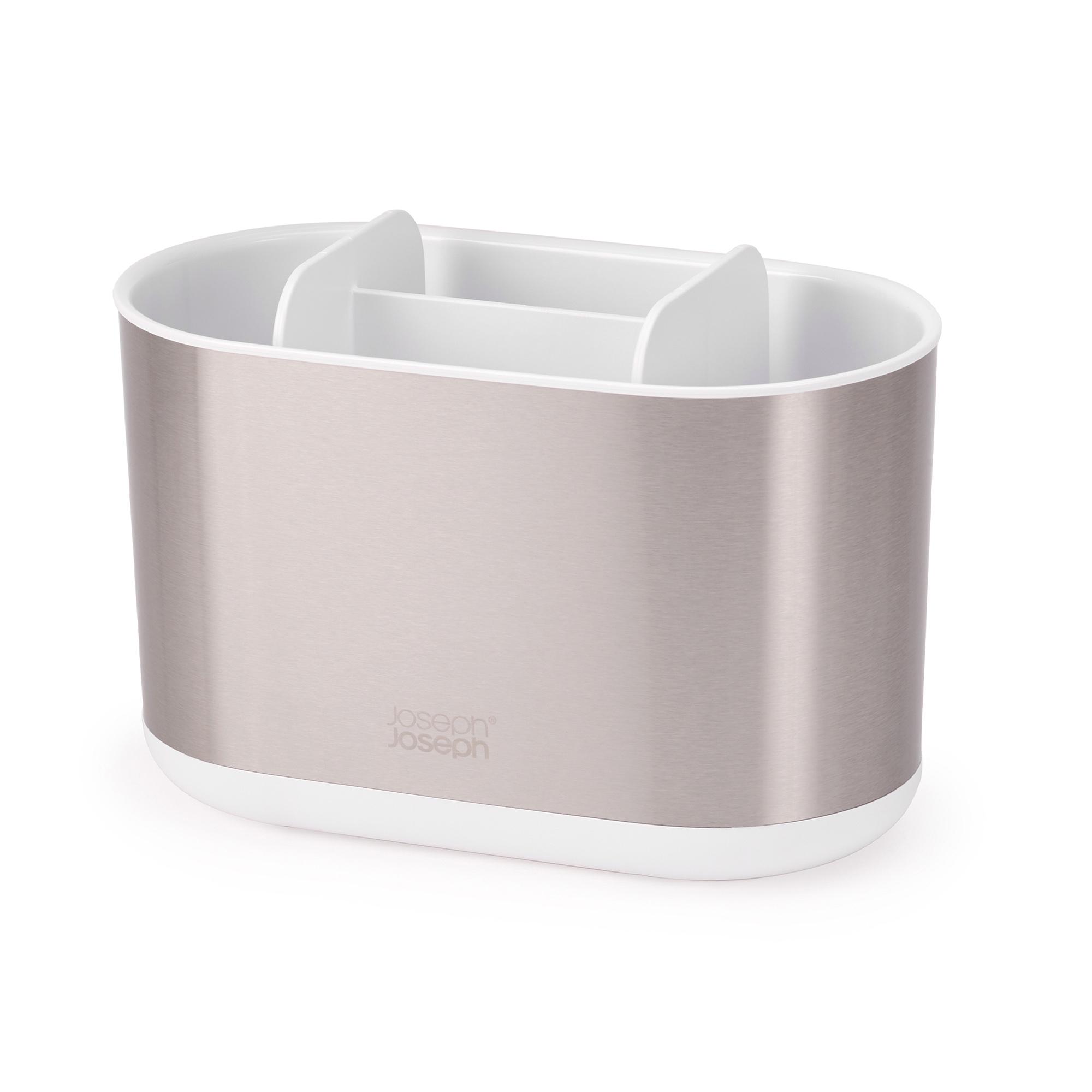 Joseph Joseph Duo Steel Large Toothbrush Caddy - Chrome