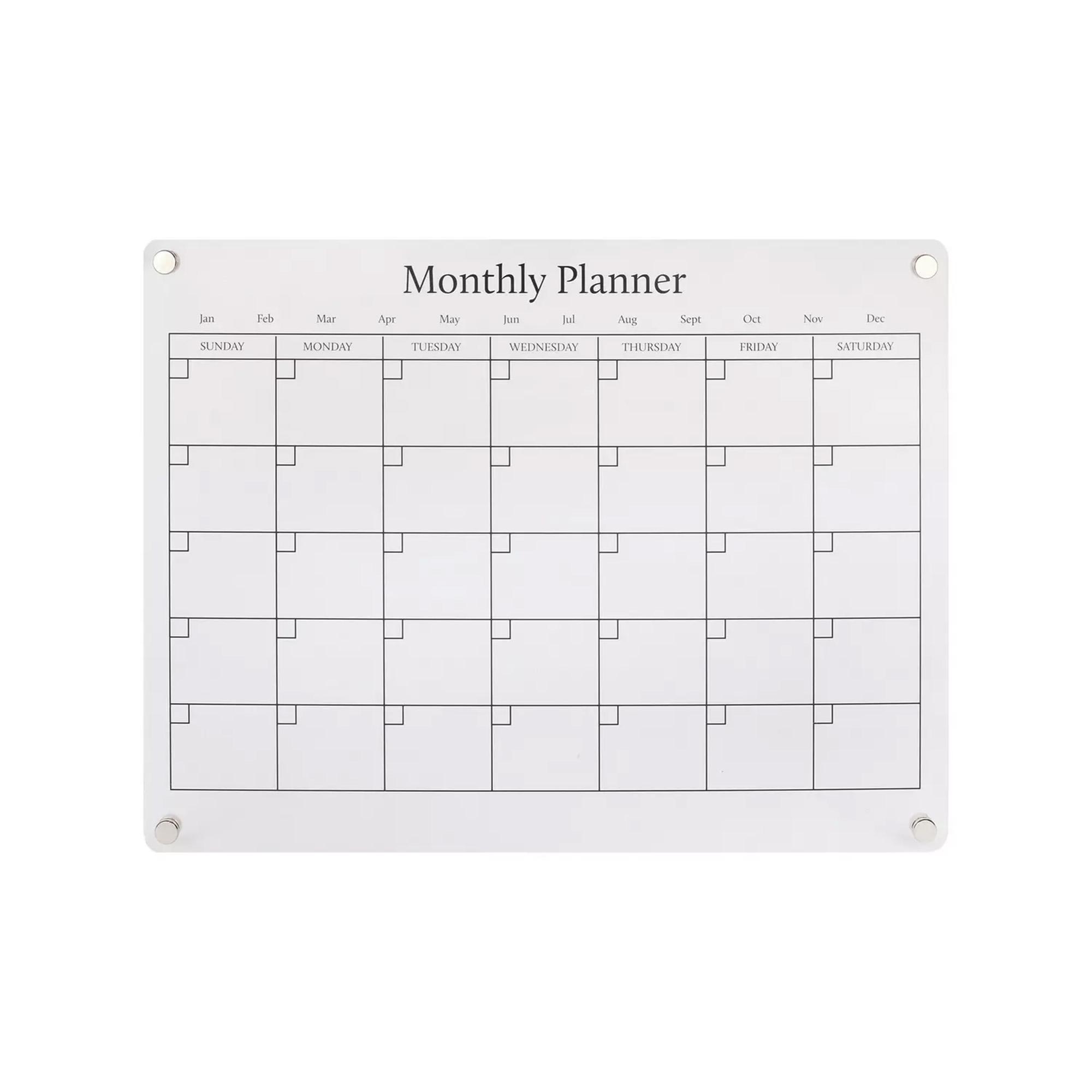 Sainsbury's Home Acrylic Monthly Magnetic Planner