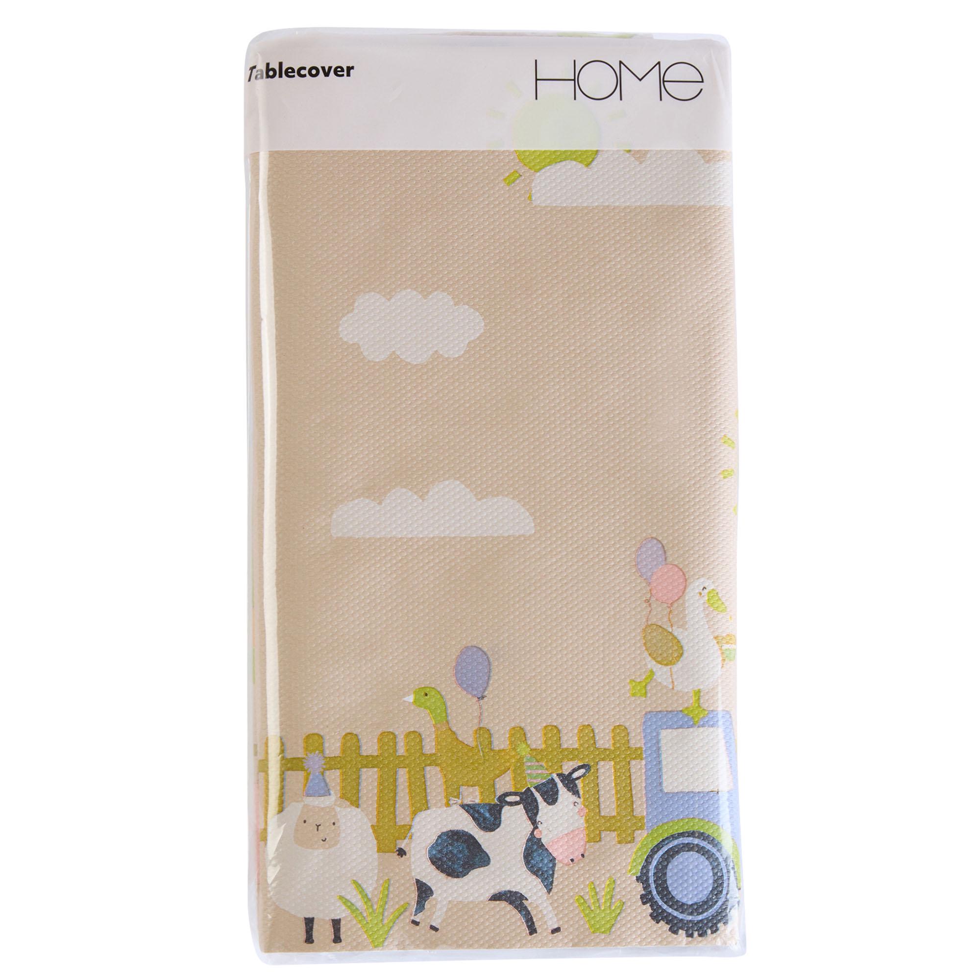Sainsbury's Home Farmyard Animals Paper Tablecover - 120x180cm