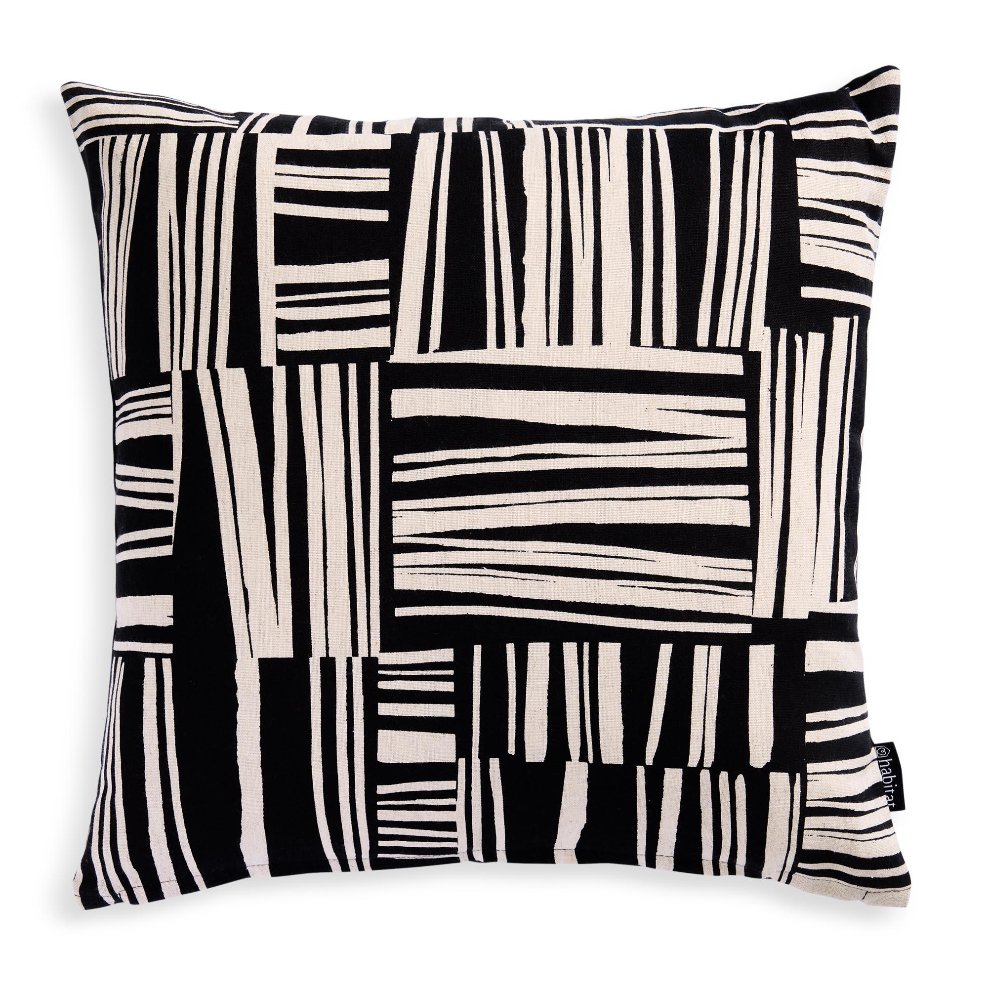 Habitat Mono Industrial Printed Cushion - 43x43 thumbnail 2