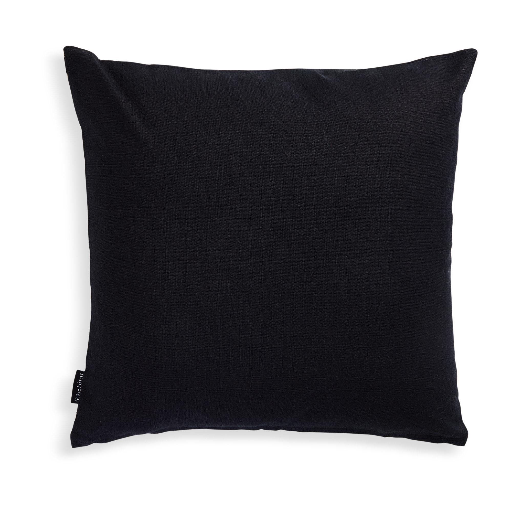 Habitat Mono Industrial Printed Cushion - 43x43 thumbnail 3