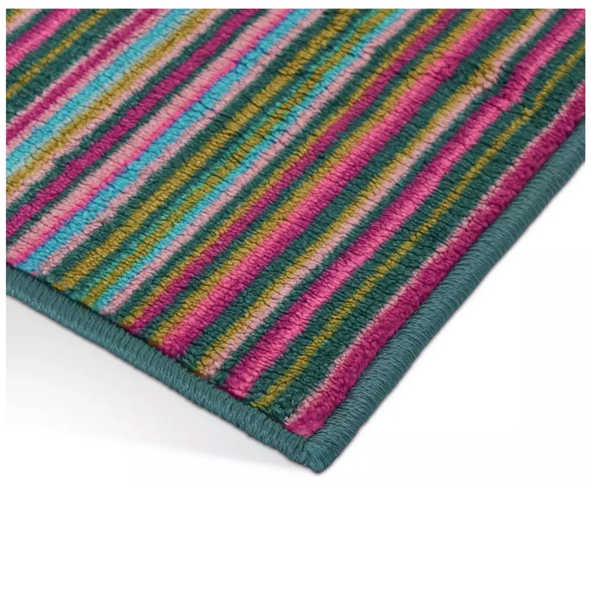 Sainsbury's Home Washable Bright Stripe Runner & Mat Set - 180x57cm thumbnail 5